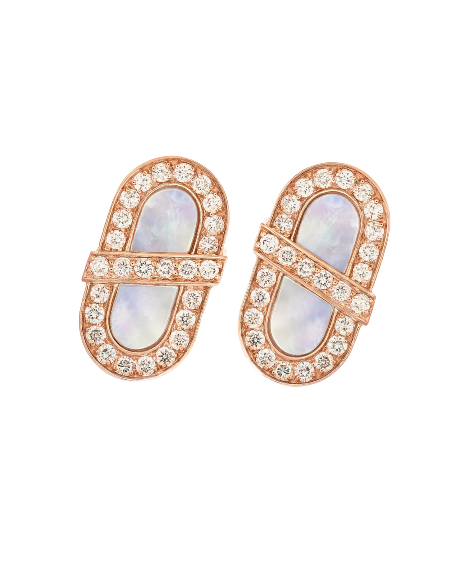 Karina Choudhrie Vitamin Pink Energy Studs - White Mother-Of-Pearl