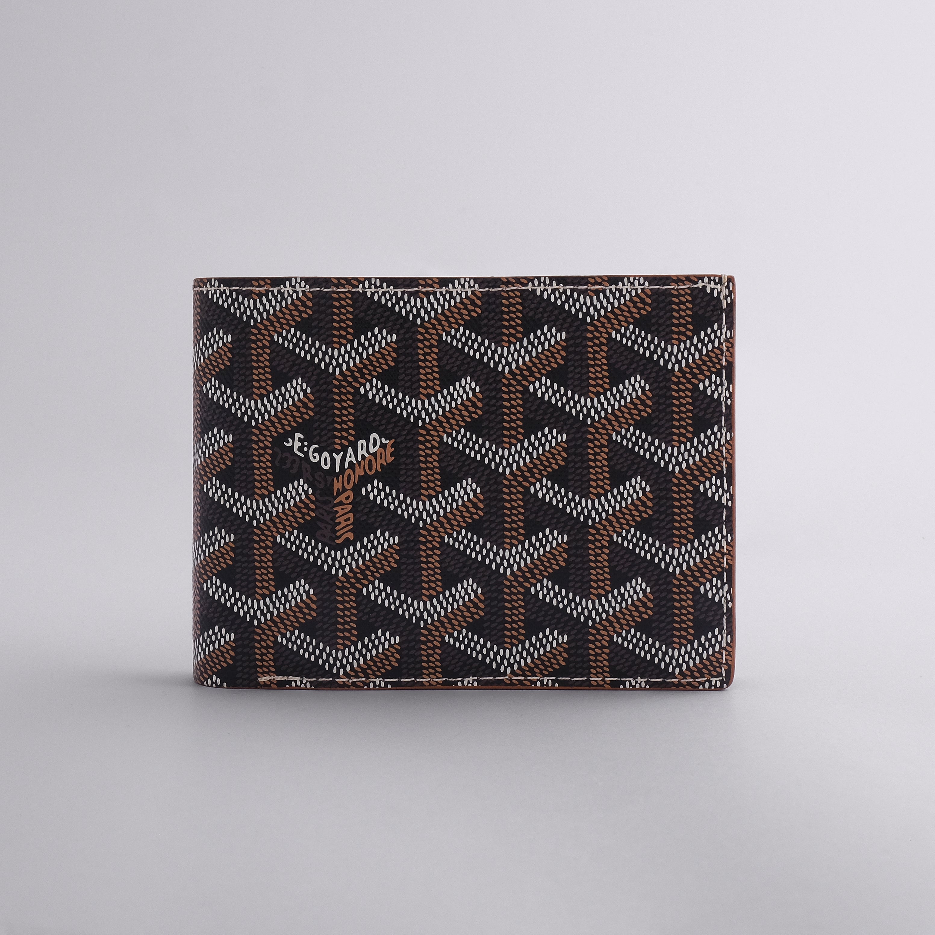 Goyard Bi-Fold Victoire Wallet Black/Tan