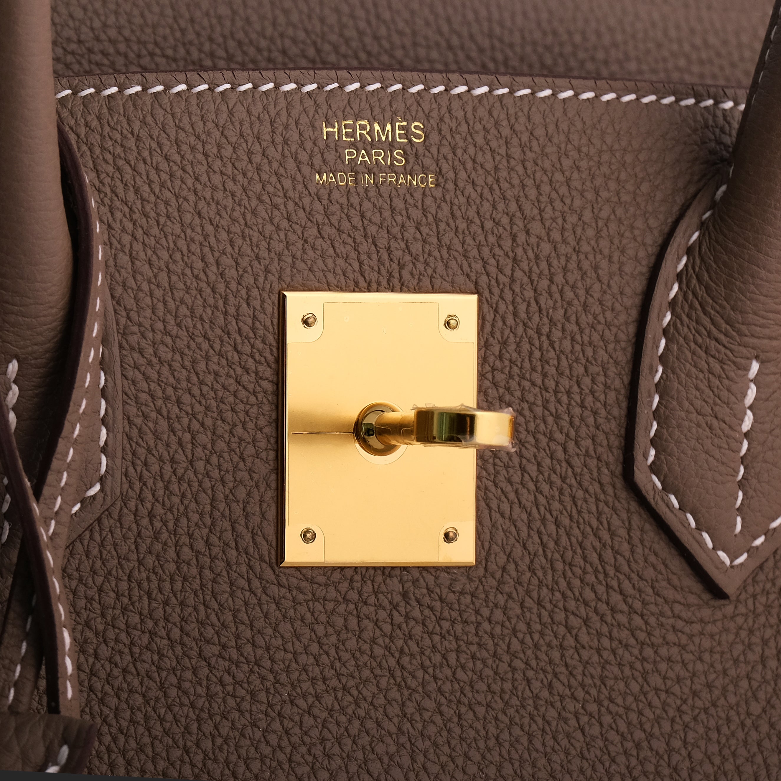 Hermès Birkin 30 Togo Etoupe Retourne Gold Hardware