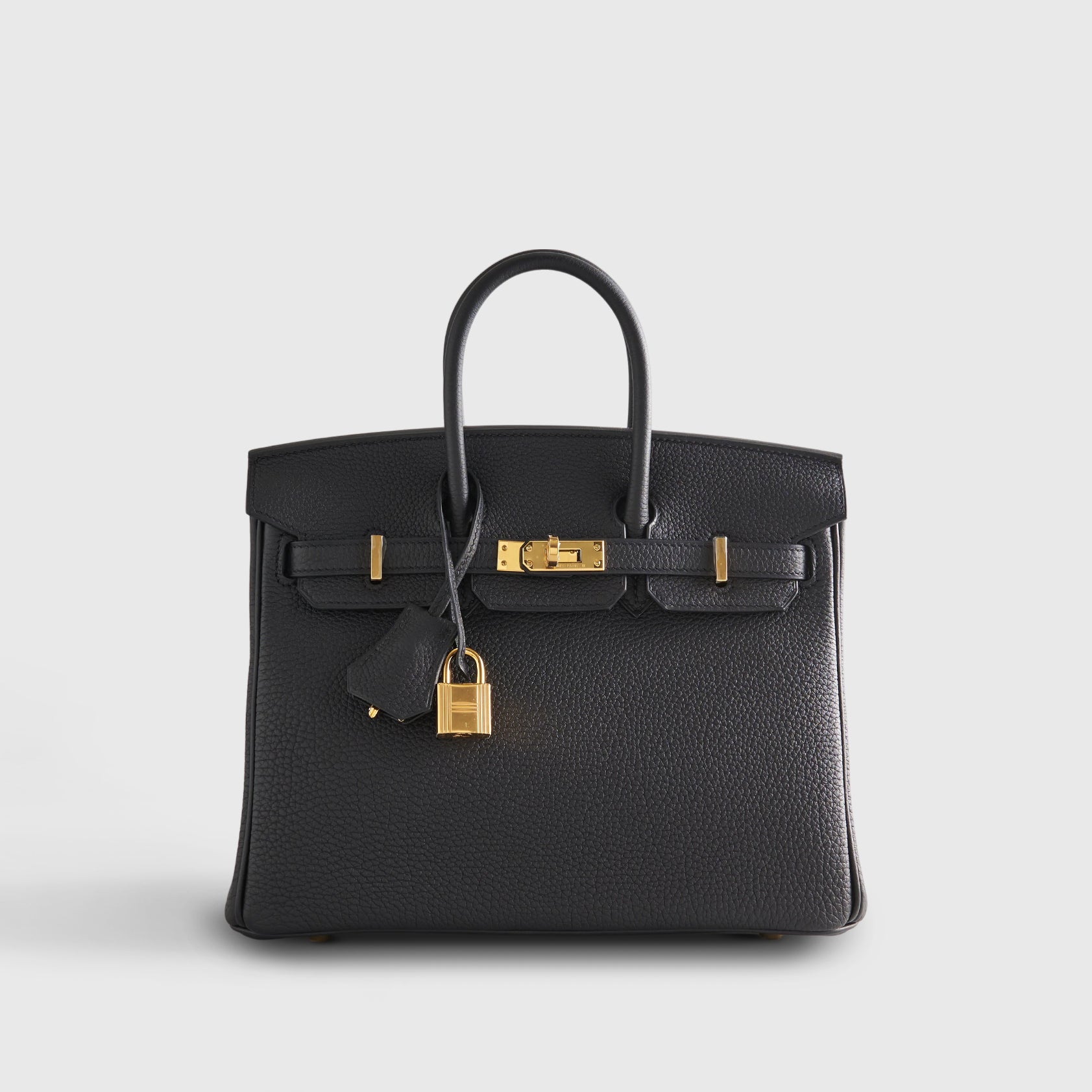 Hermès Birkin 25 Togo Black Gold Hardware