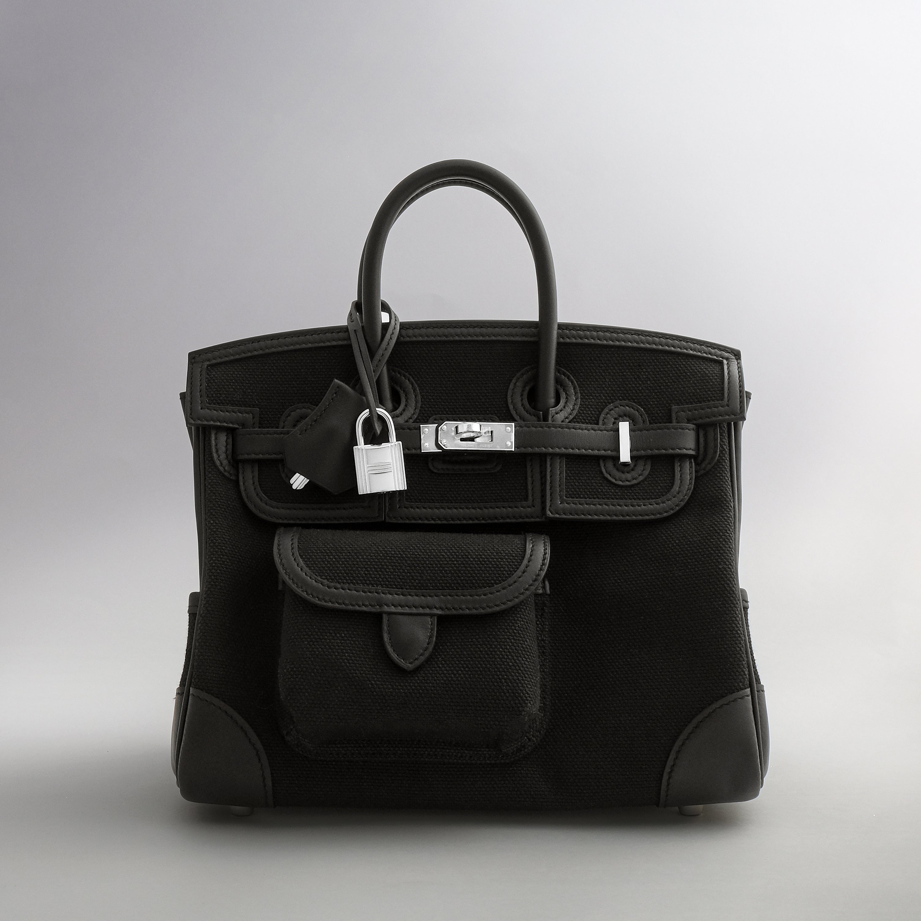 Hermès Birkin Cargo 25 Black/ Black Palladium Hardware