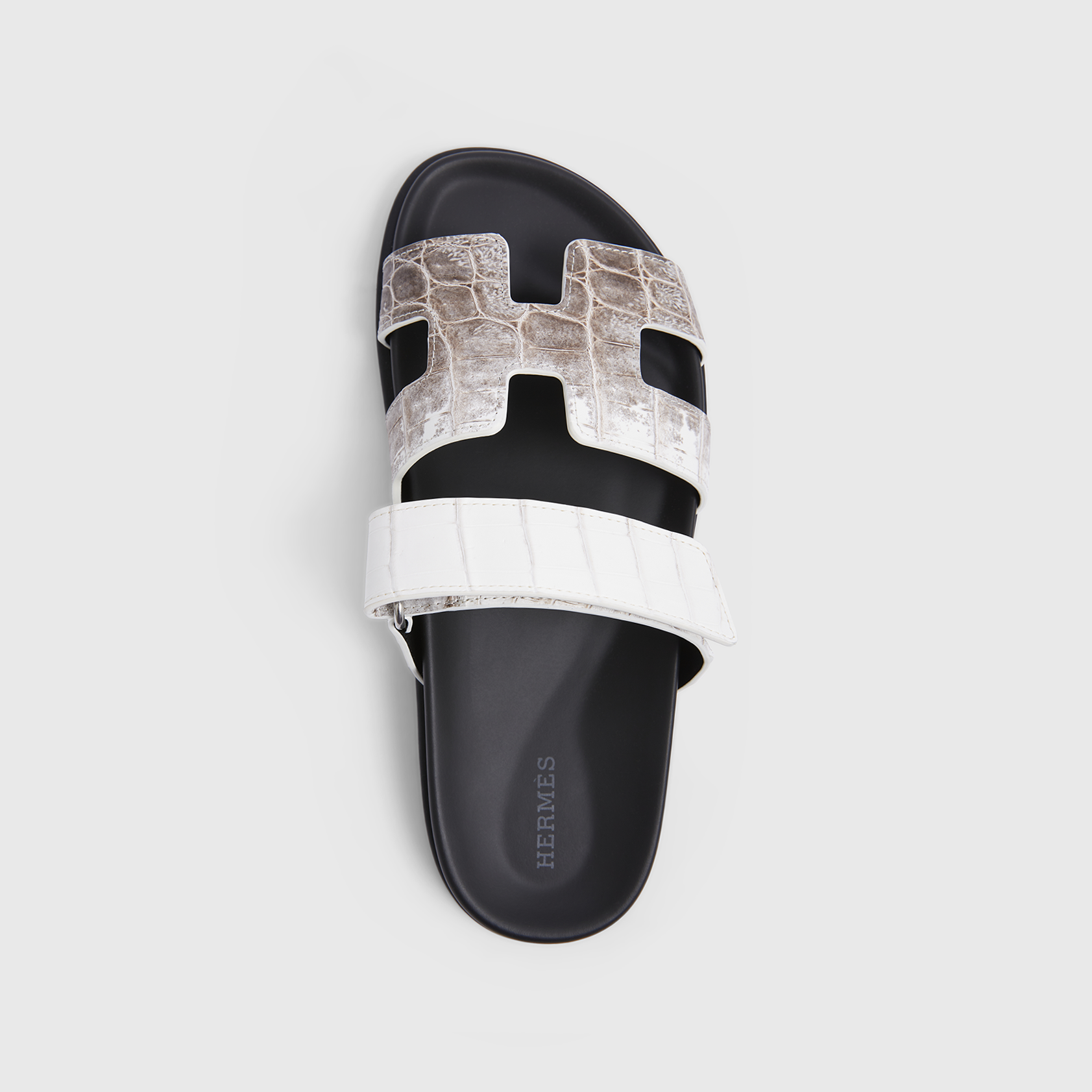 Hermès Chypre Sandals White Himalaya Croc