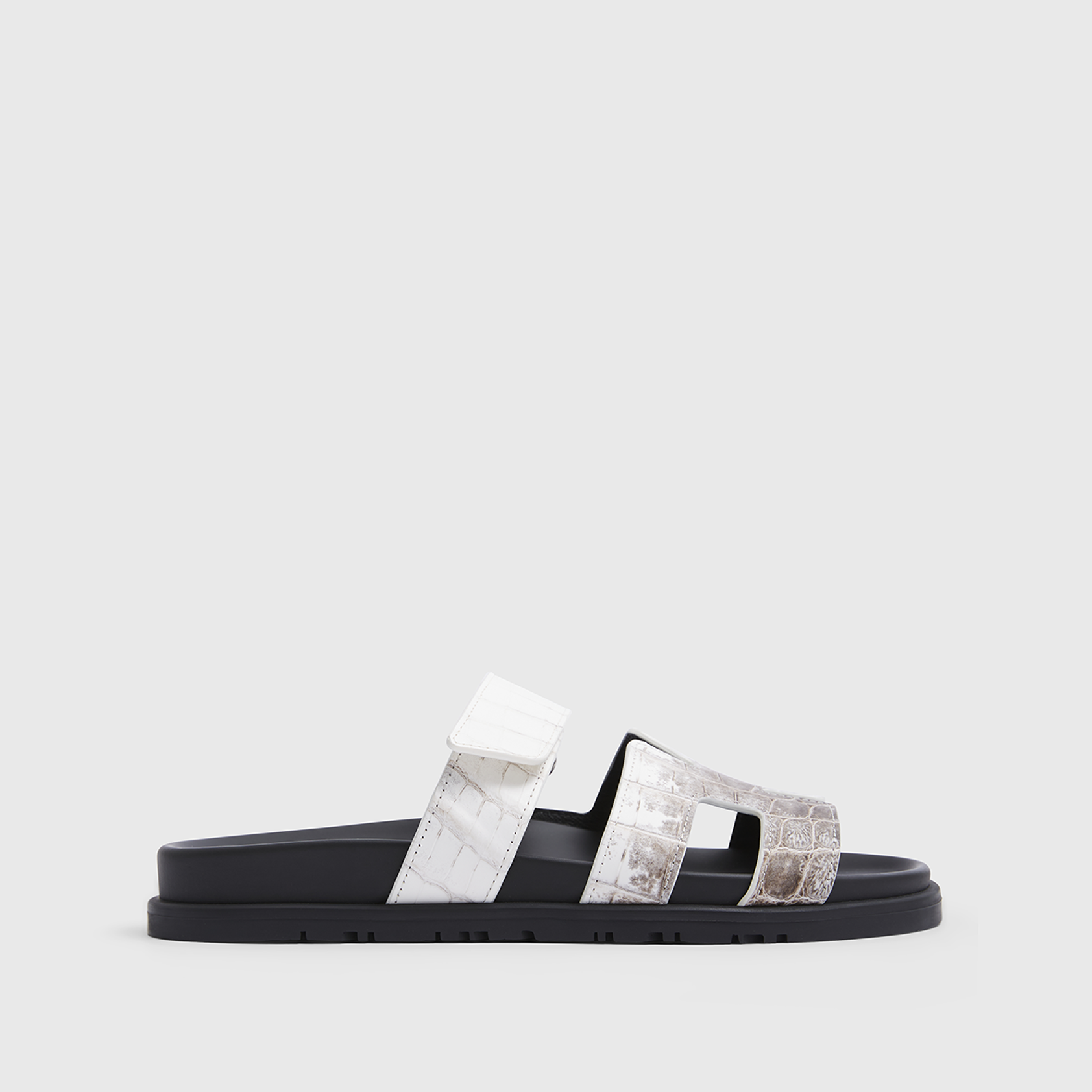 Hermès Chypre Sandals White Himalaya Croc