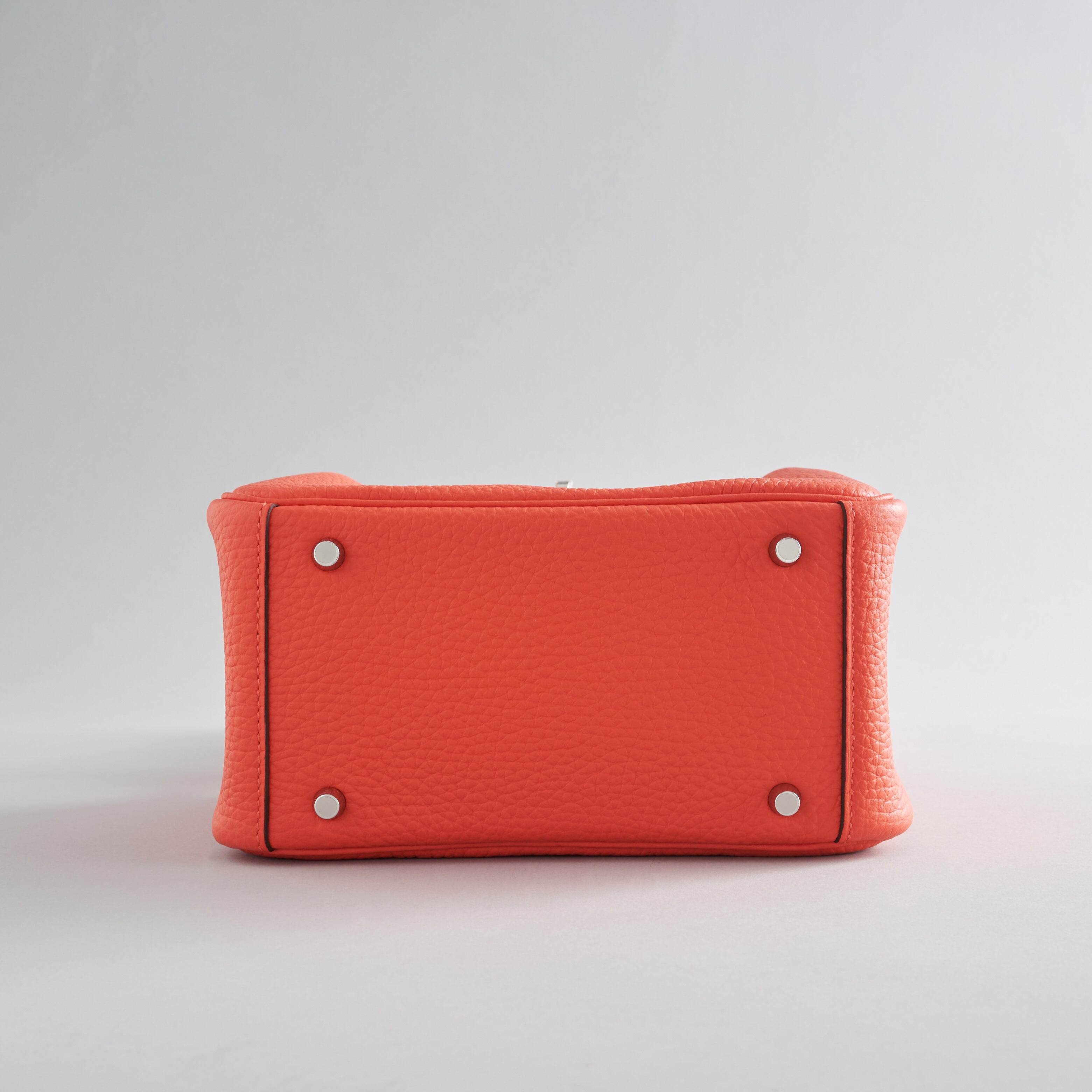 Hermès Lindy 20 Clemence Go Orange Field Palladium Hardware