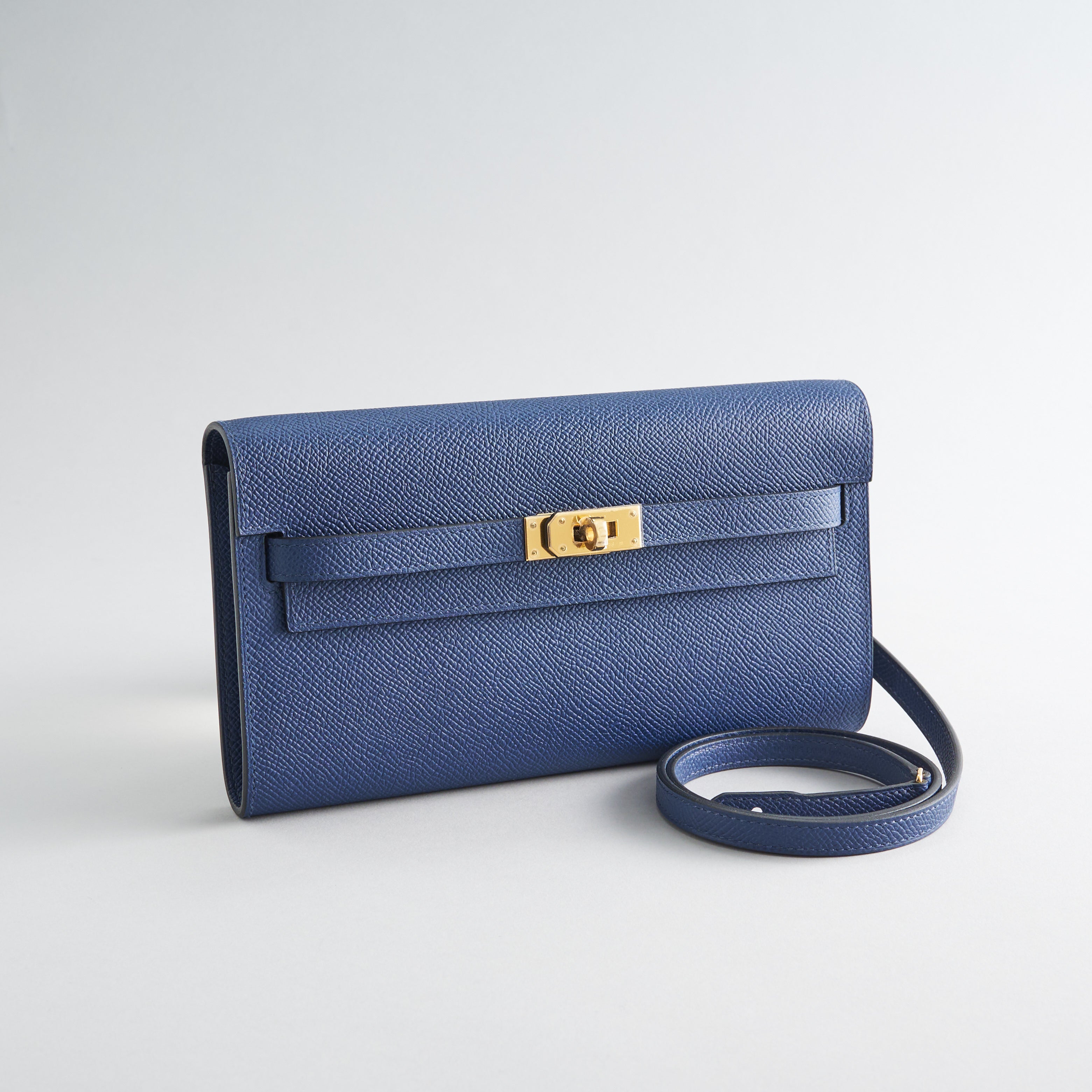 Hermès Kelly To Go Epsom Navy Gold Hardware