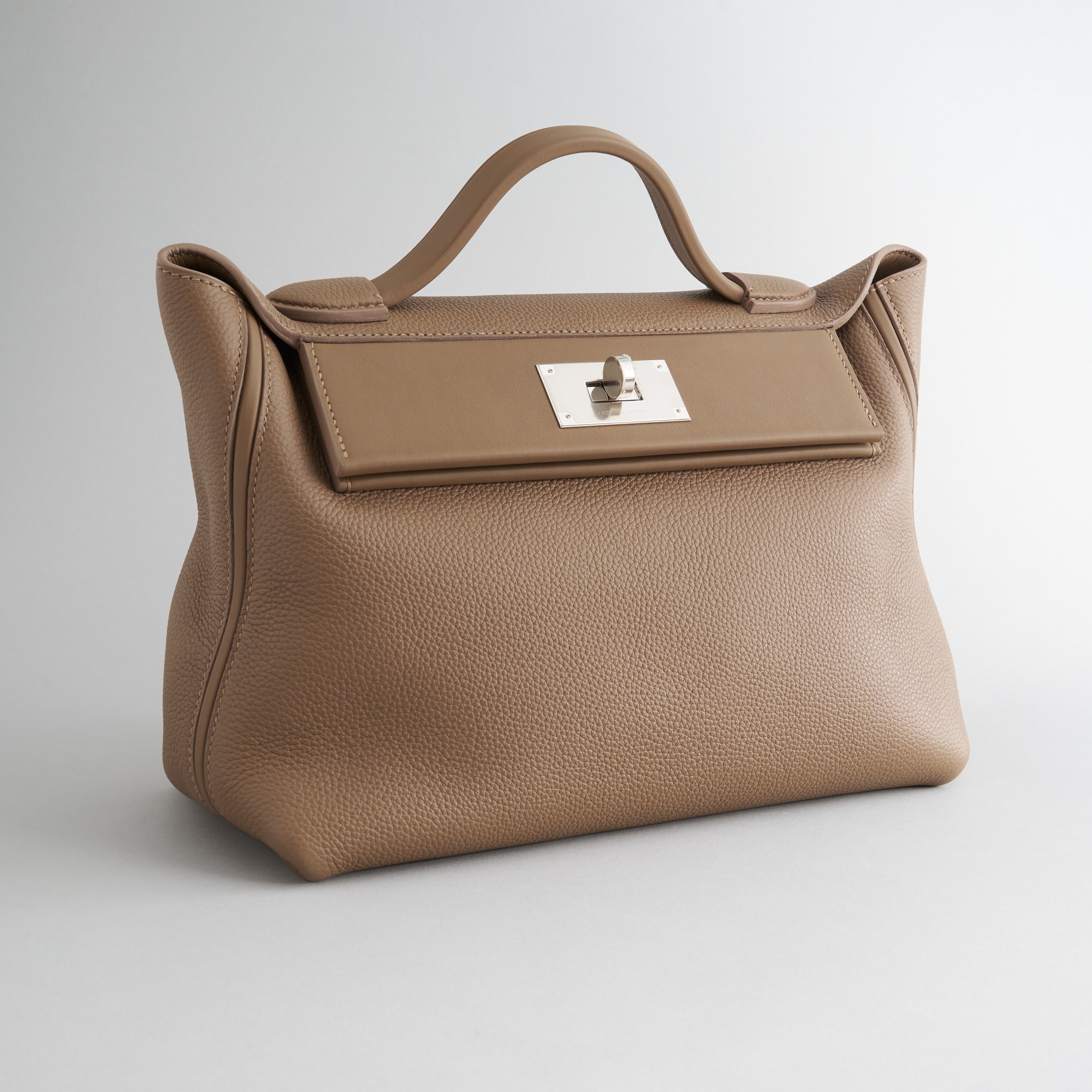 Hermès 24/24 29 Clemence Beige De Weimar Palladium Hardware