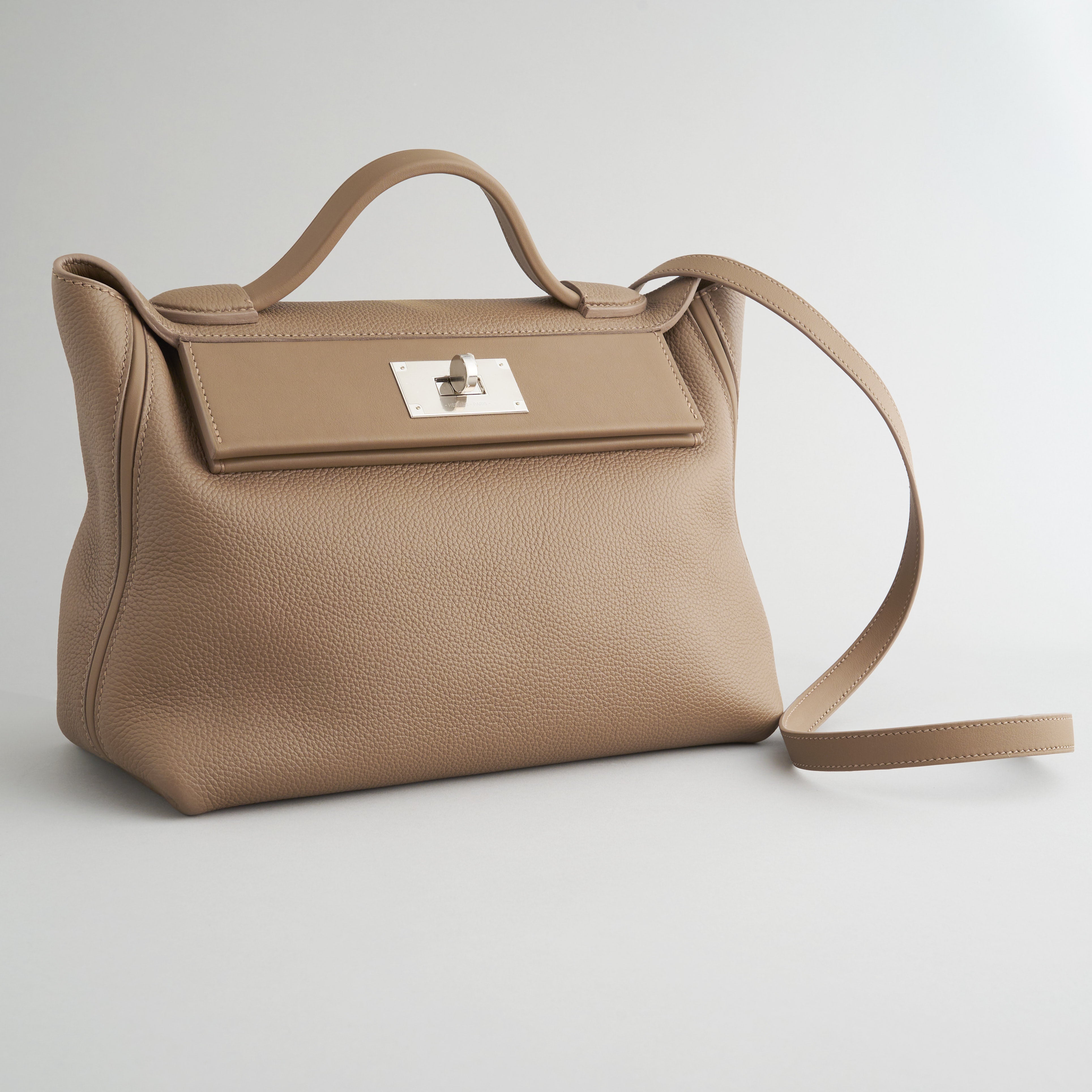 Hermès 24/24 29 Clemence Beige De Weimar Palladium Hardware