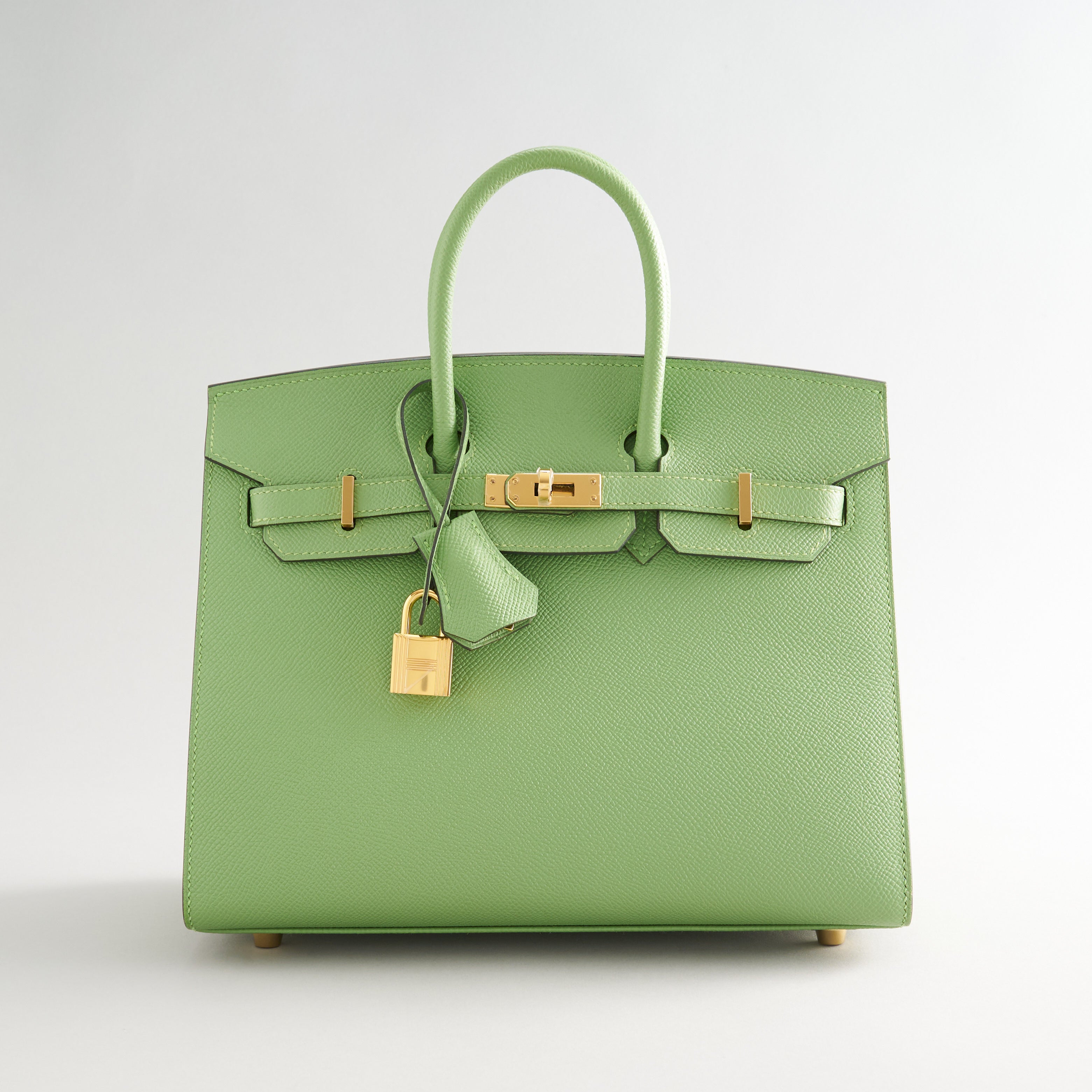 Hermès Birkin 25 Epsom Vert Criquet Gold Hardware Sellier