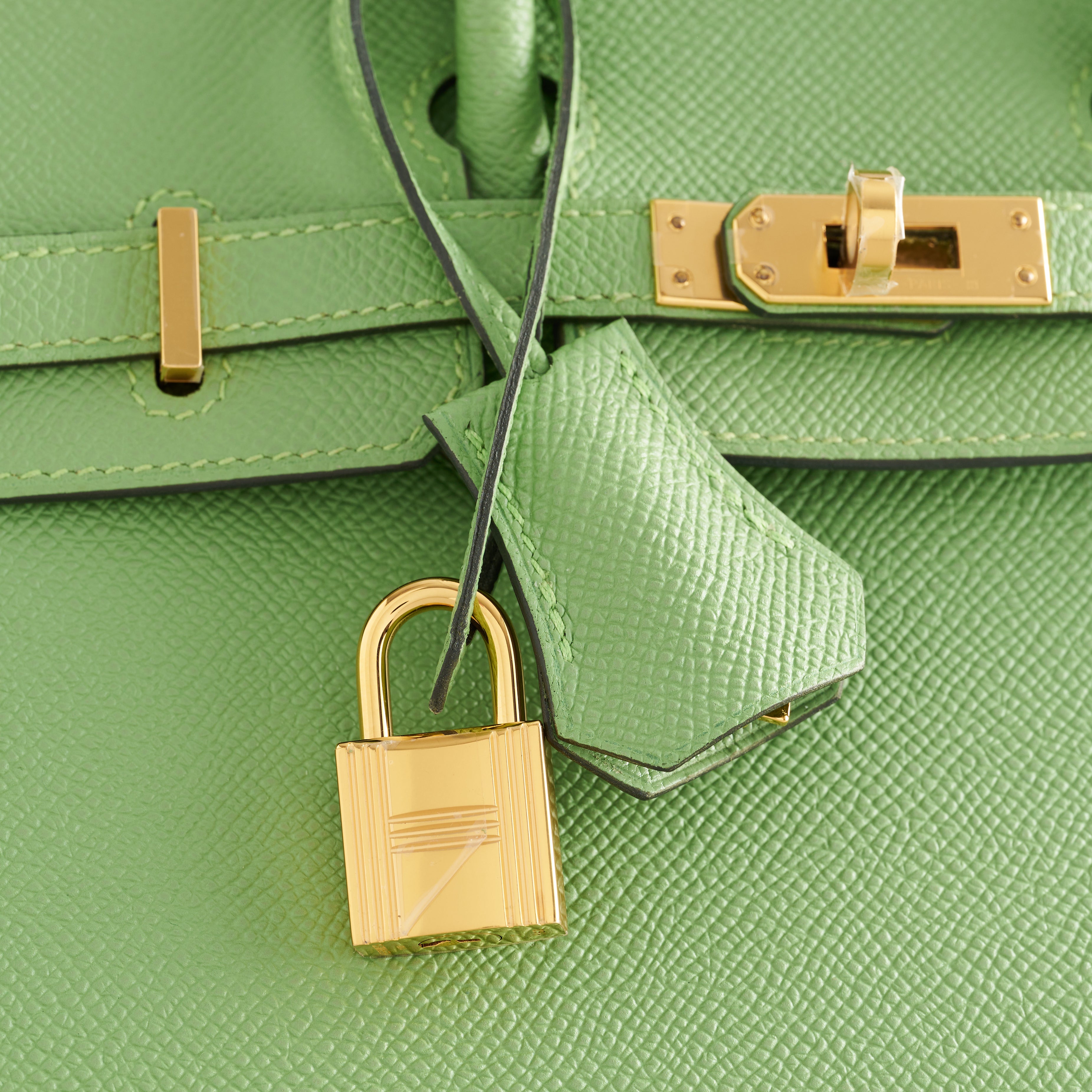 Hermès Birkin 25 Epsom Vert Criquet Gold Hardware Sellier