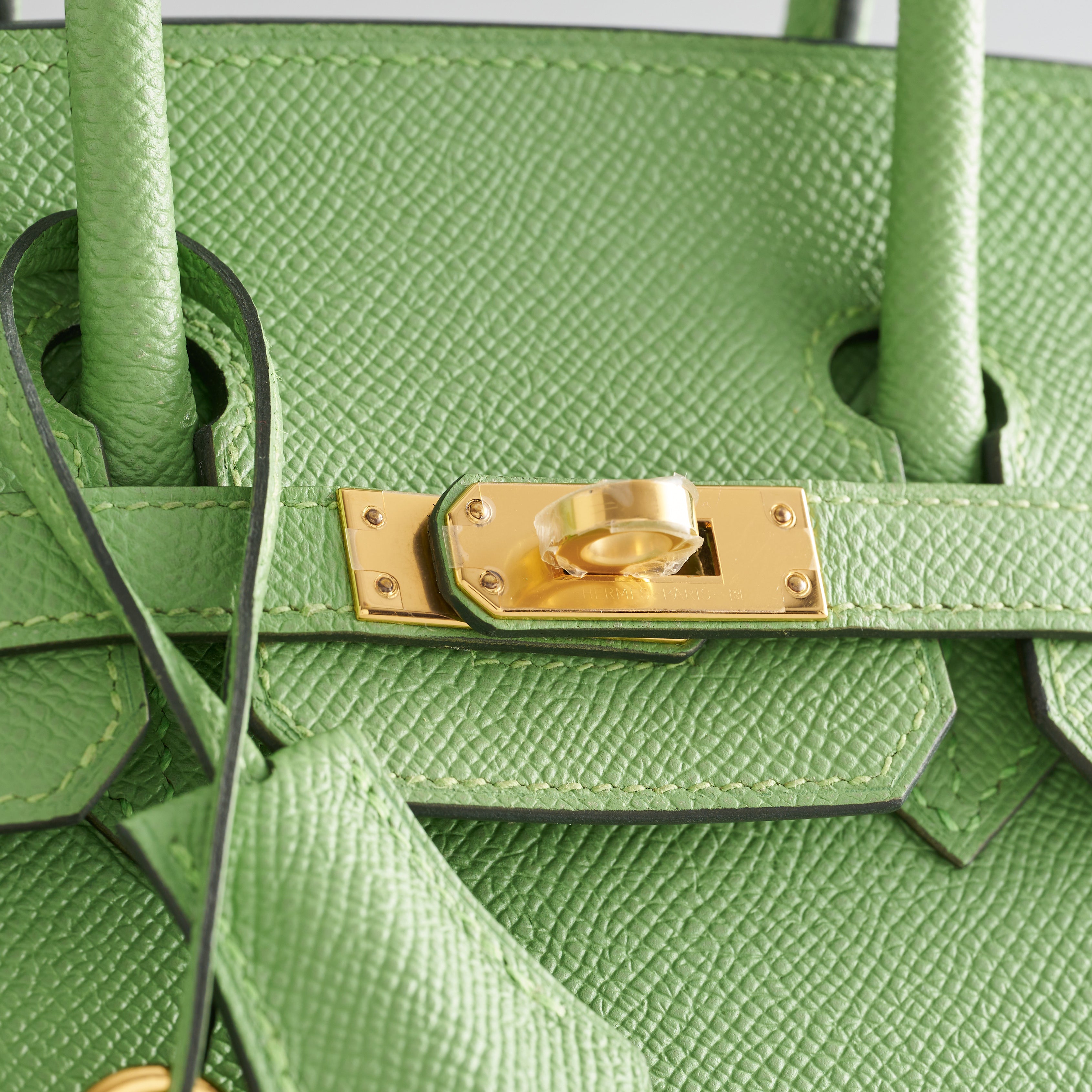 Hermès Birkin 25 Epsom Vert Criquet Gold Hardware Sellier