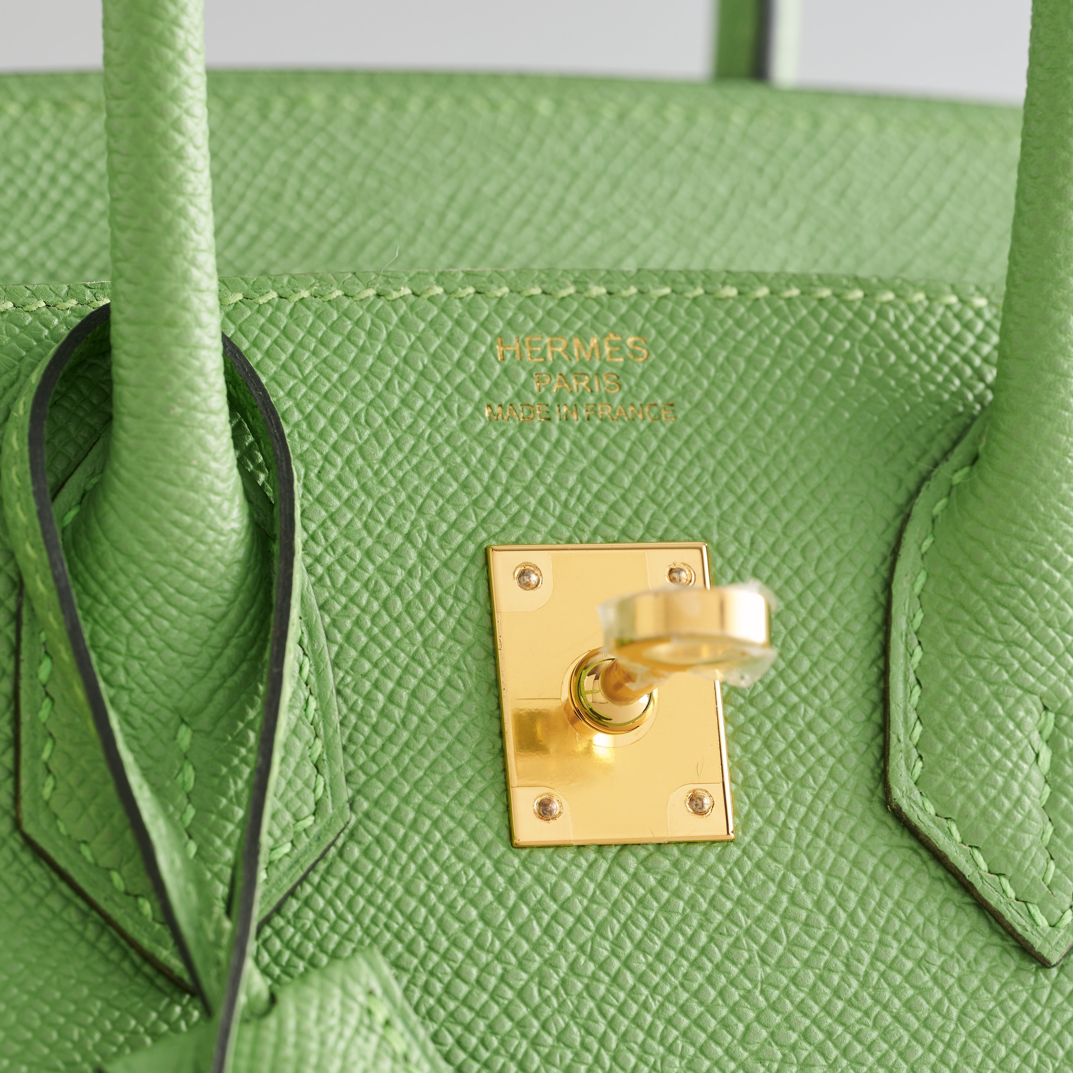 Hermès Birkin 25 Epsom Vert Criquet Gold Hardware Sellier