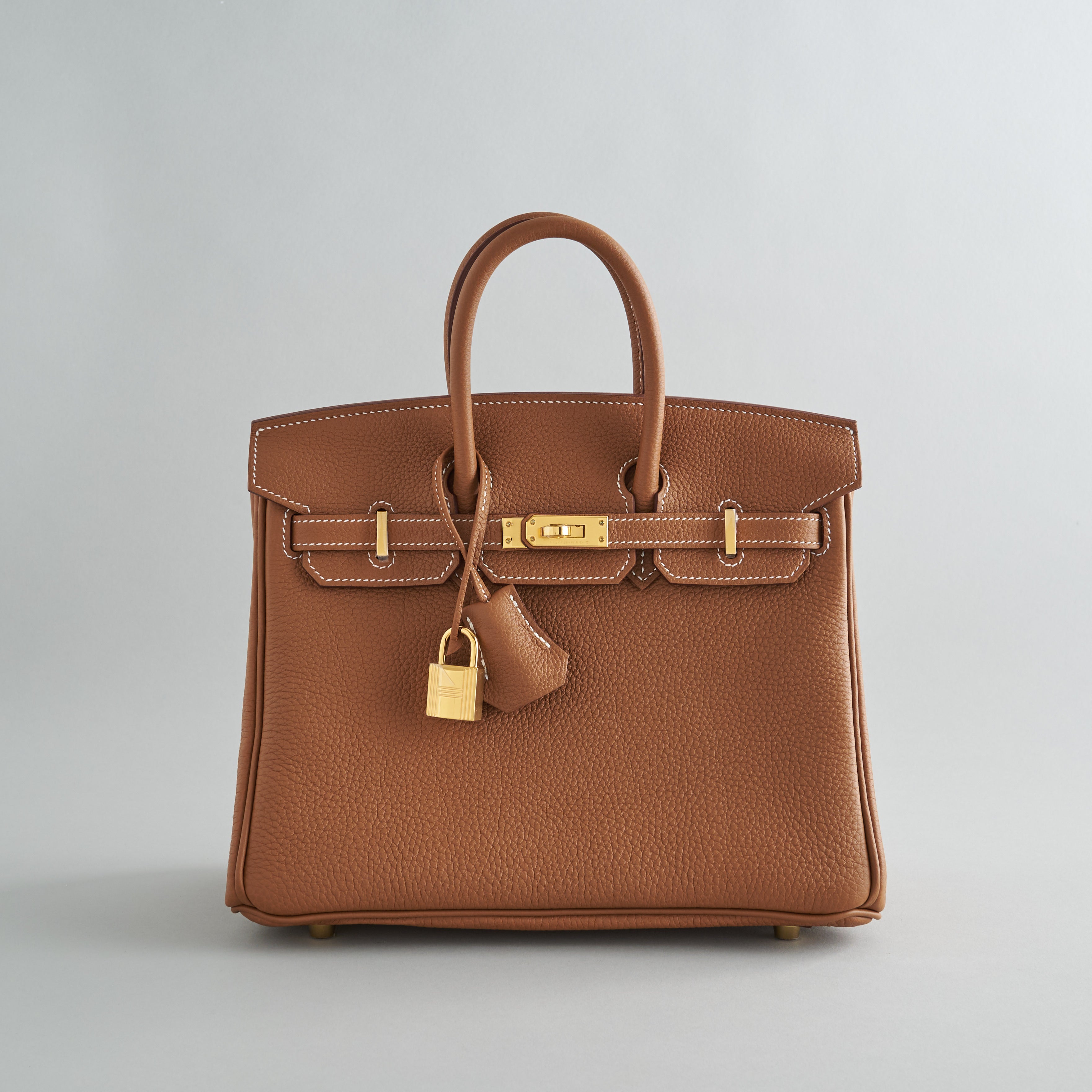 Hermès Birkin 25 Togo Gold Gold Hardware Retourne