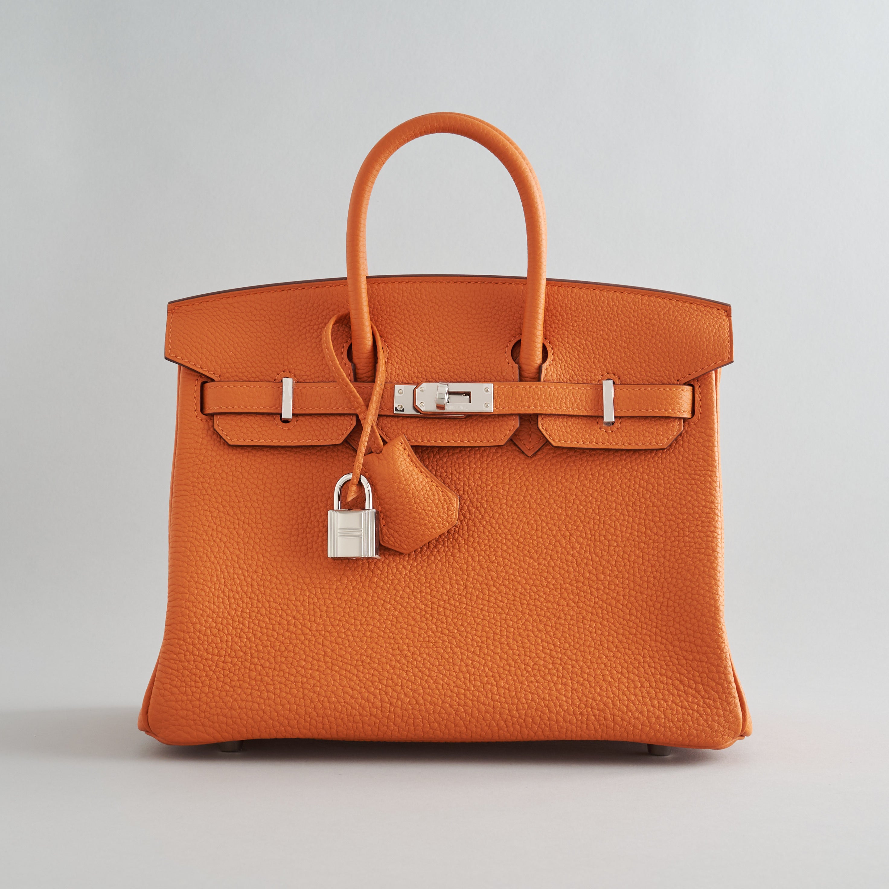 Hermès Birkin 25 Togo Orange Palladium Hardware