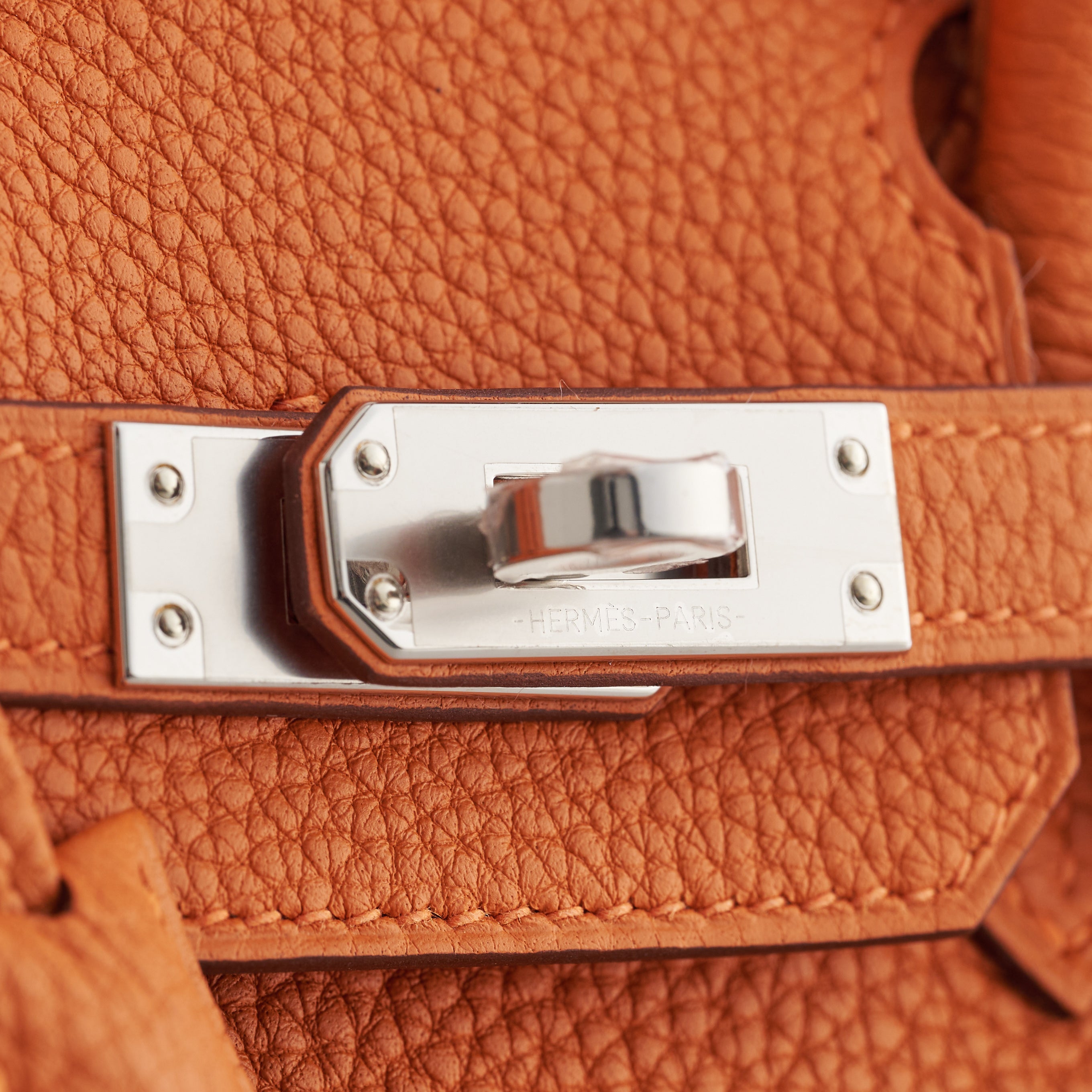 Hermès Birkin 25 Togo Orange Palladium Hardware