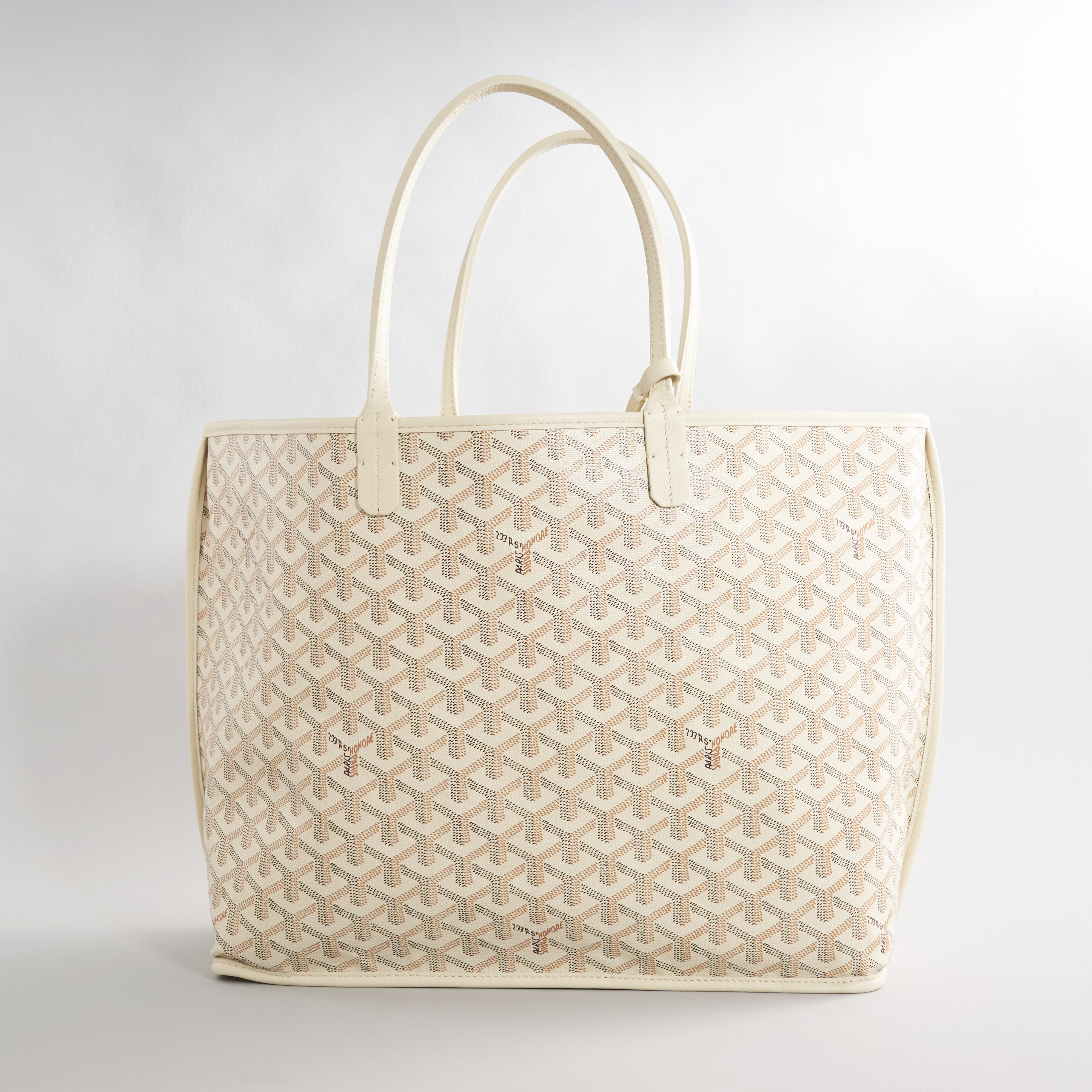 Goyard Anjou Tote PM White Seahorse Limited Edition