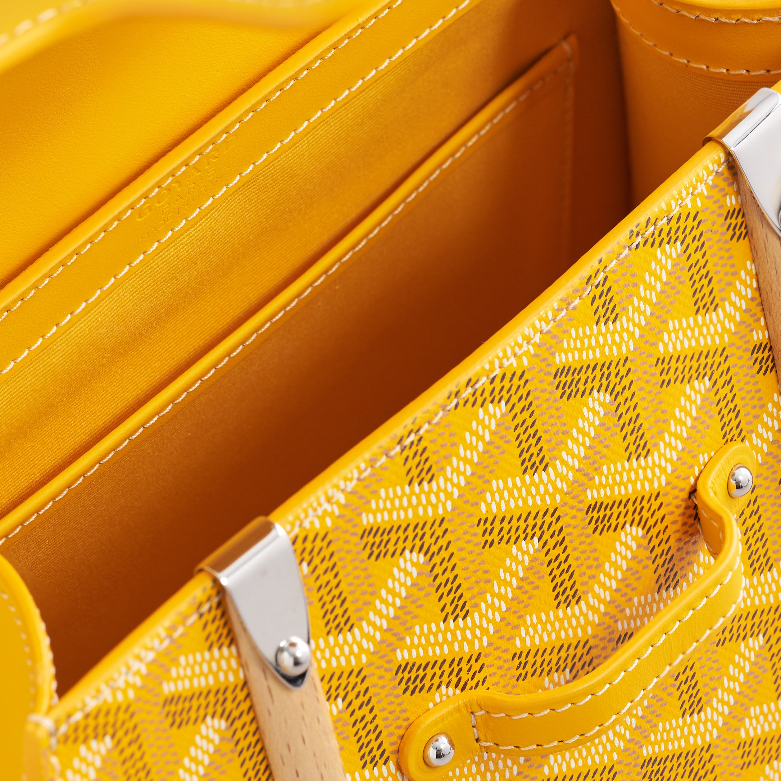 Goyard Saigon Structured Mini Yellow Palladium Hardware