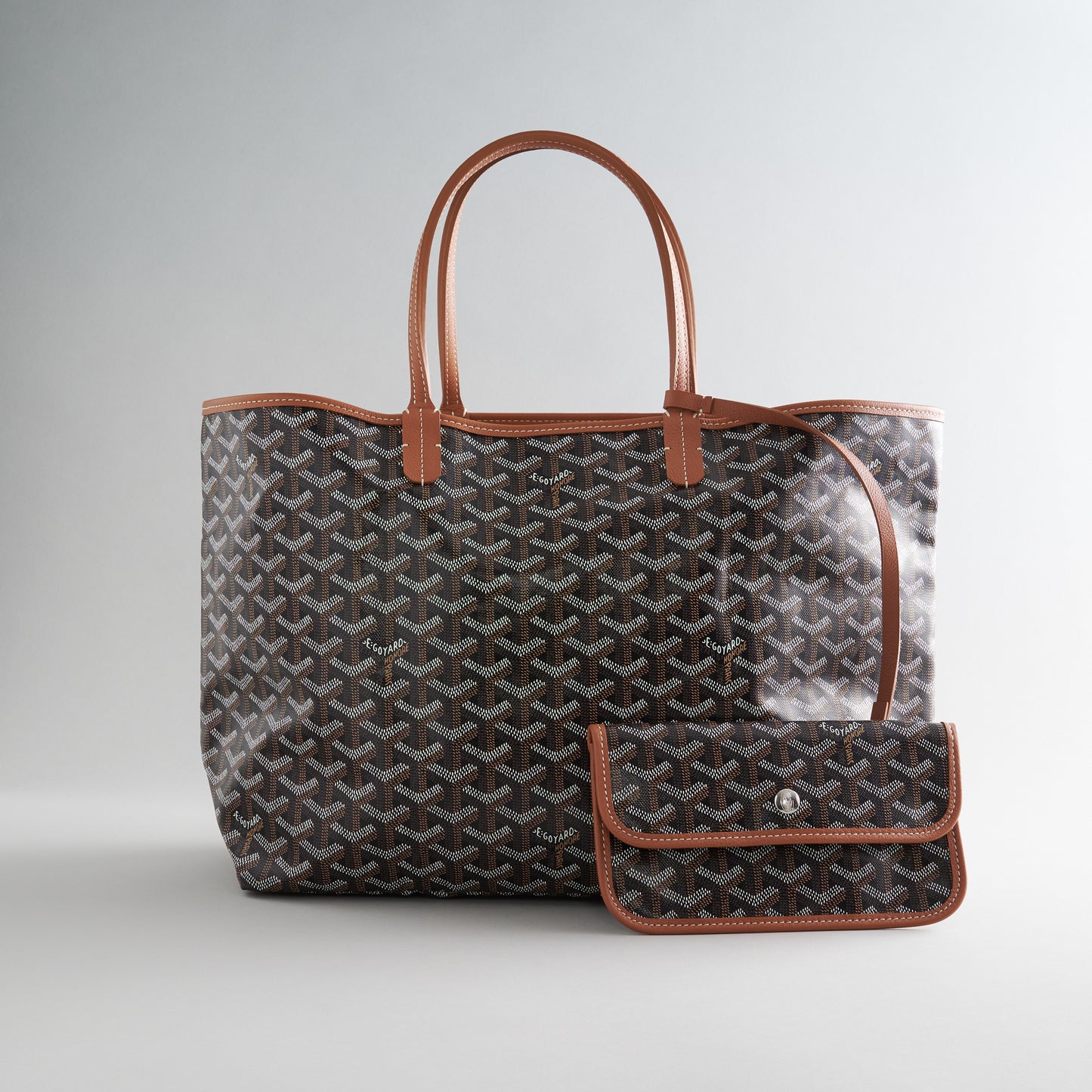 Goyard St. Louis Tote PM Black/Tan