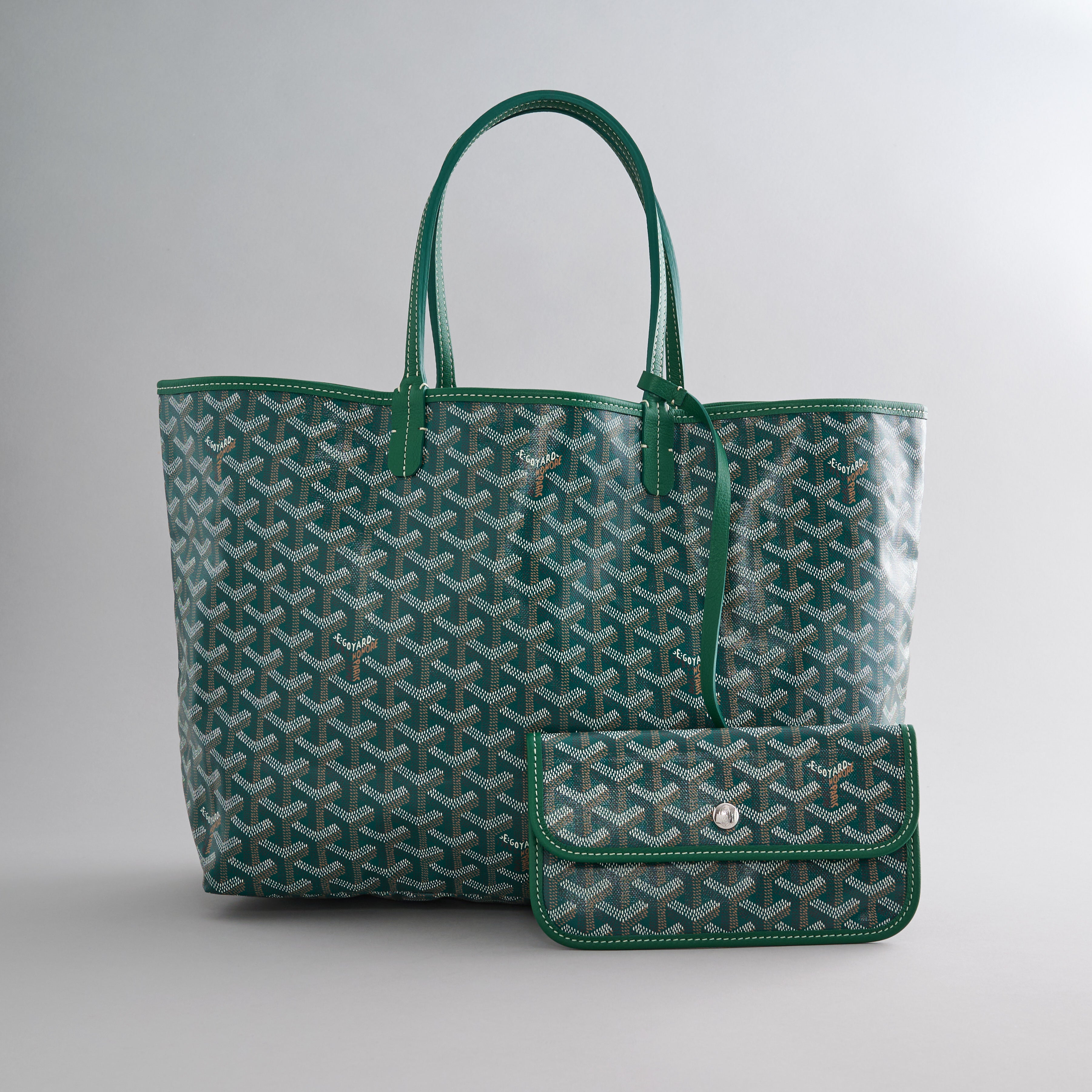 Goyard St. Louis Tote PM Green Palladium Hardware