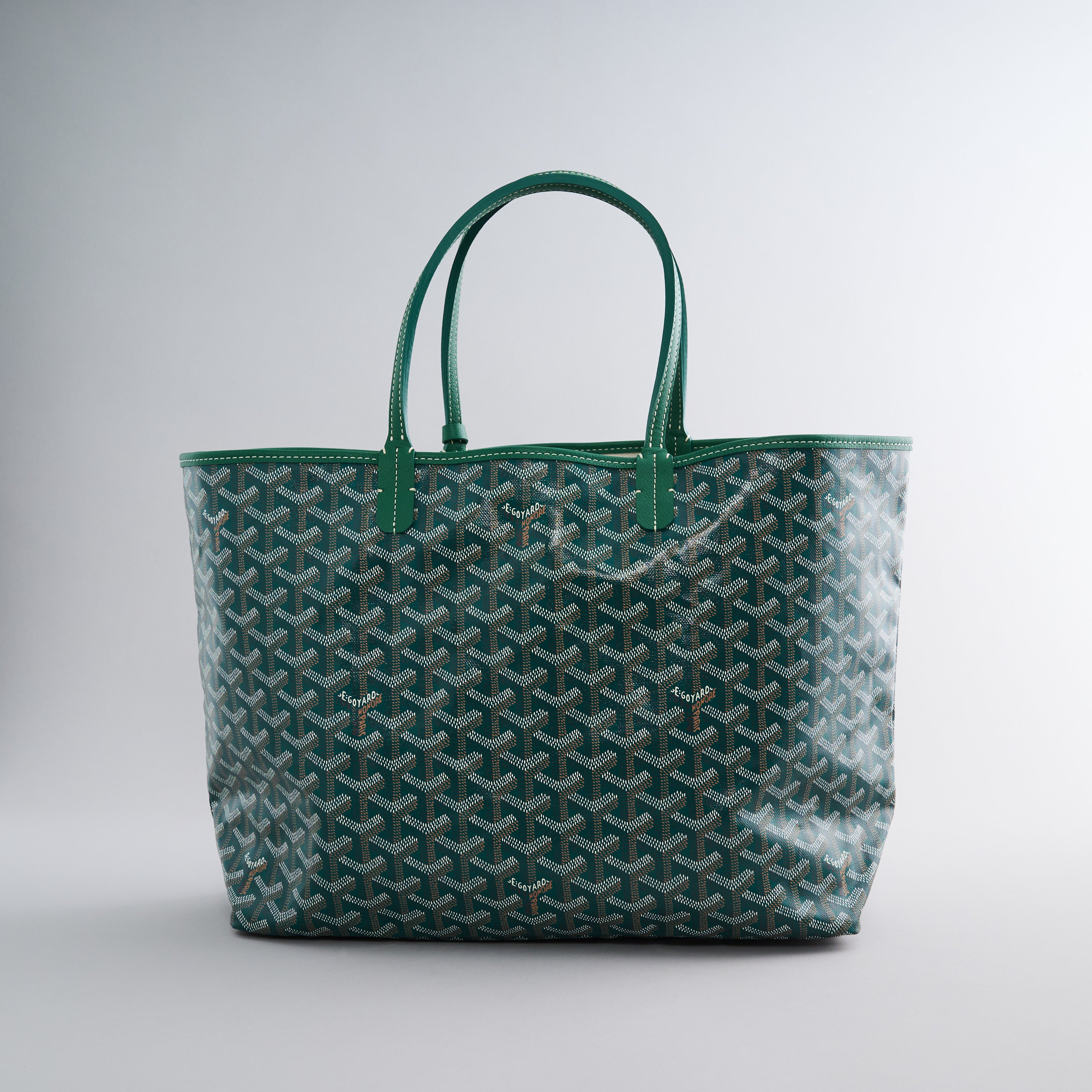 Goyard St. Louis Tote PM Green Palladium Hardware