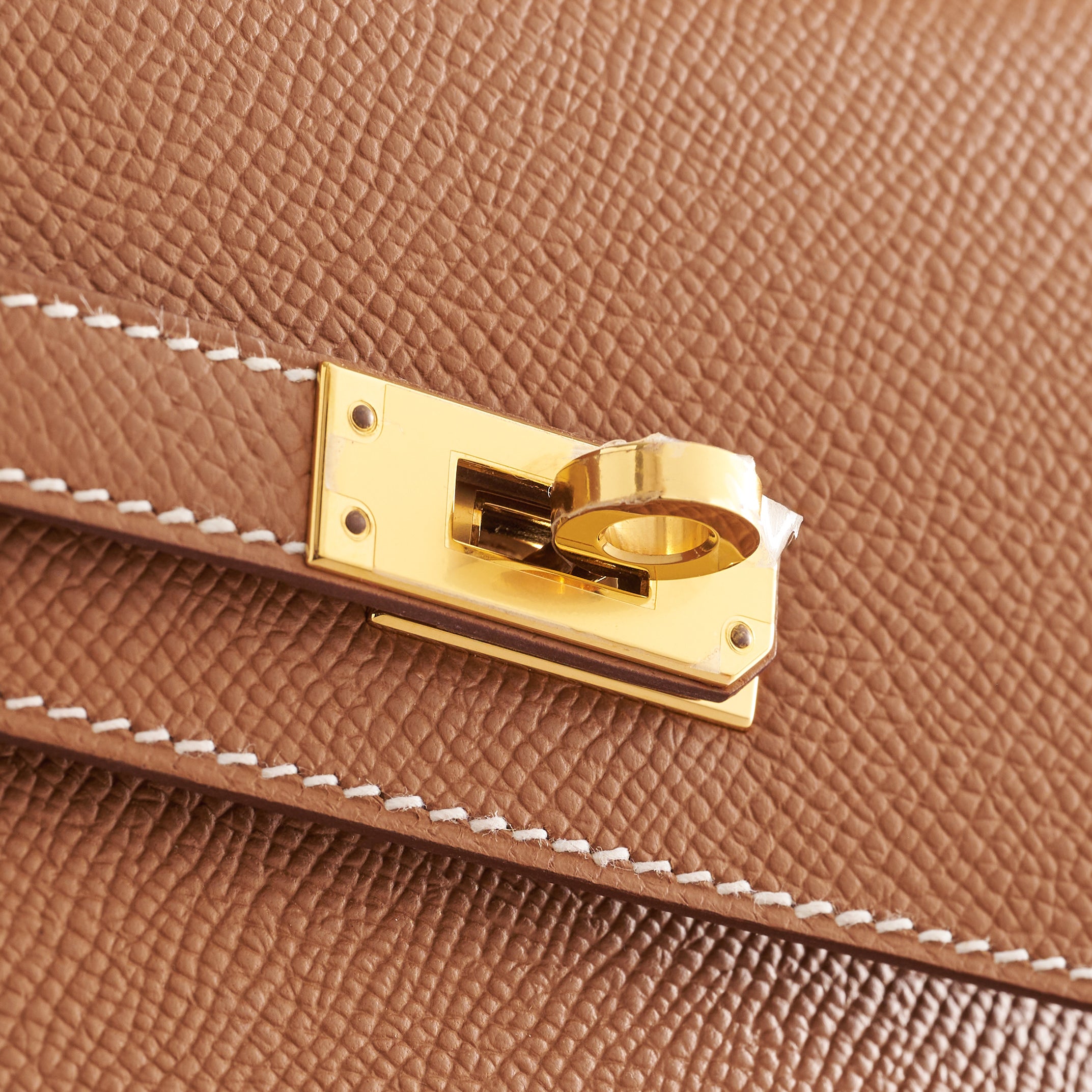 Hermès Kelly en Desordre 20 Gold Epsom Sellier Gold Hardware