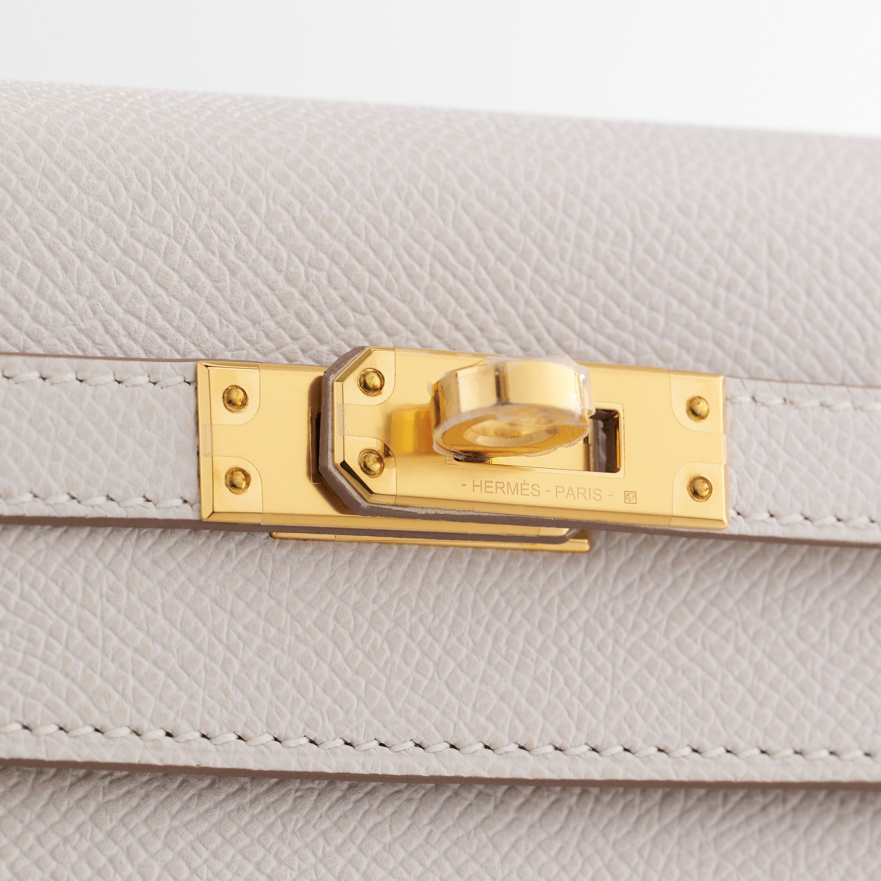 Hermès Kelly 25 Epsom Gris Pale Gold Hardware