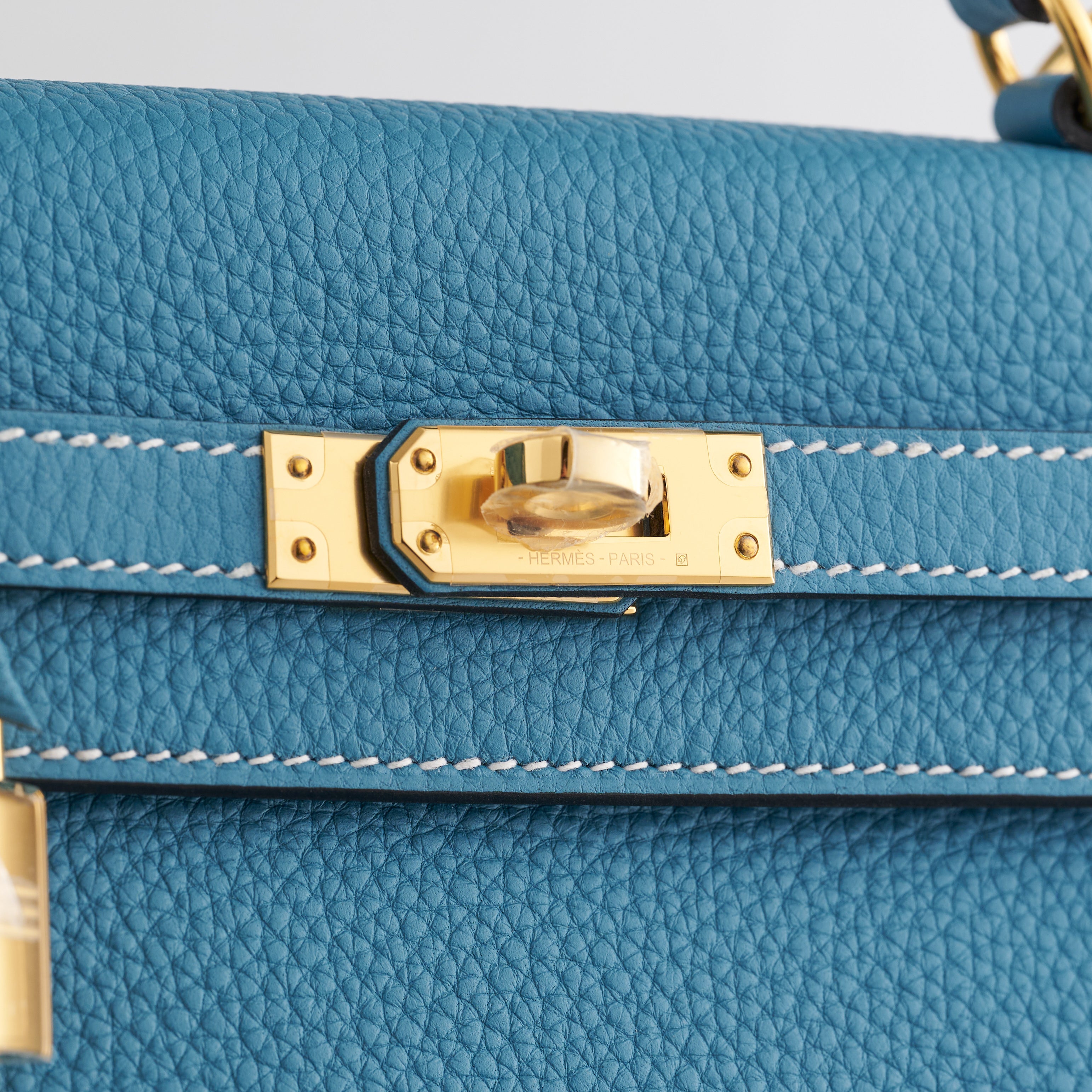 Hermès Kelly 25 Togo New Blue Jean Gold Hardware