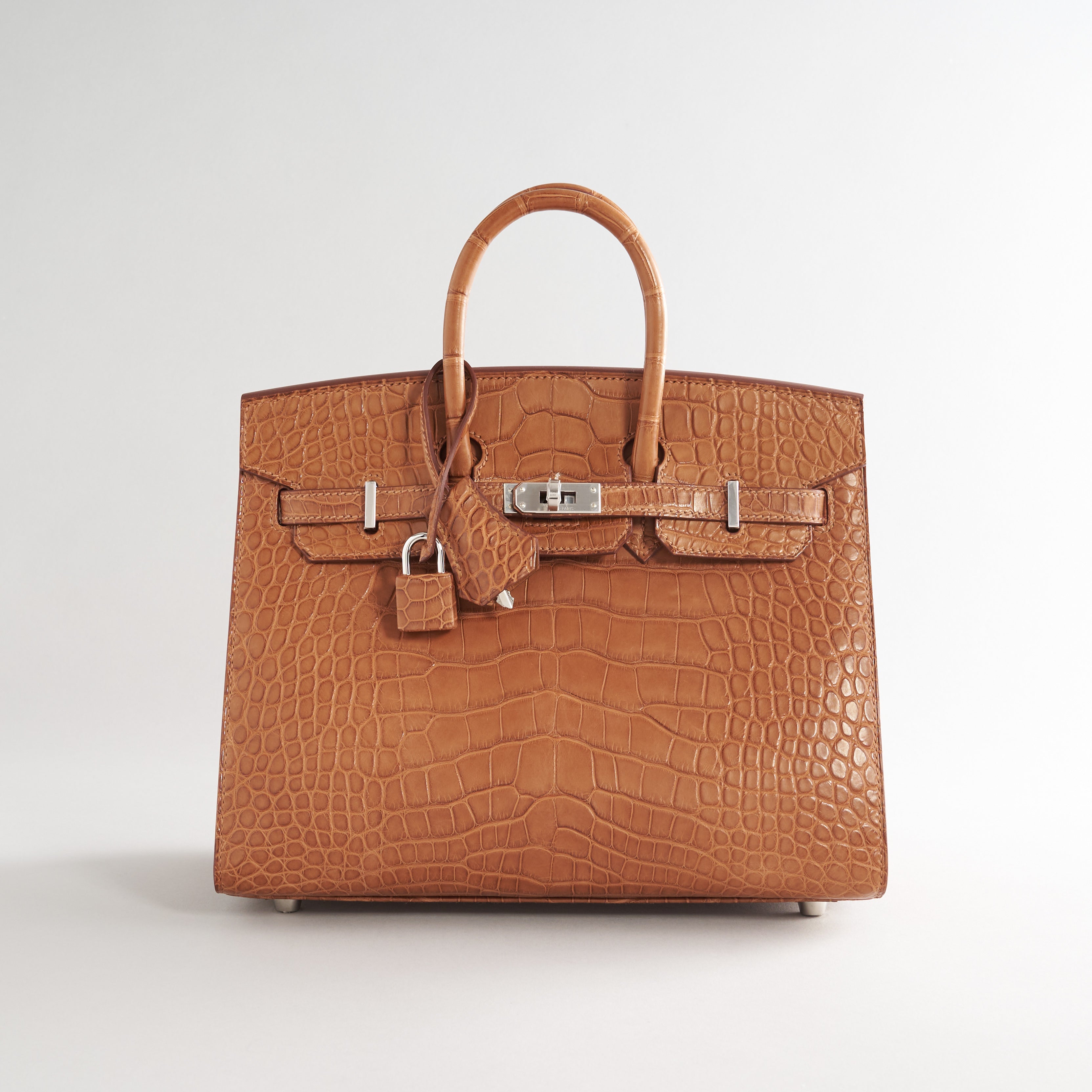 Hermès Birkin 25 Alligator Gold Palladium Hardware Matte Sellier