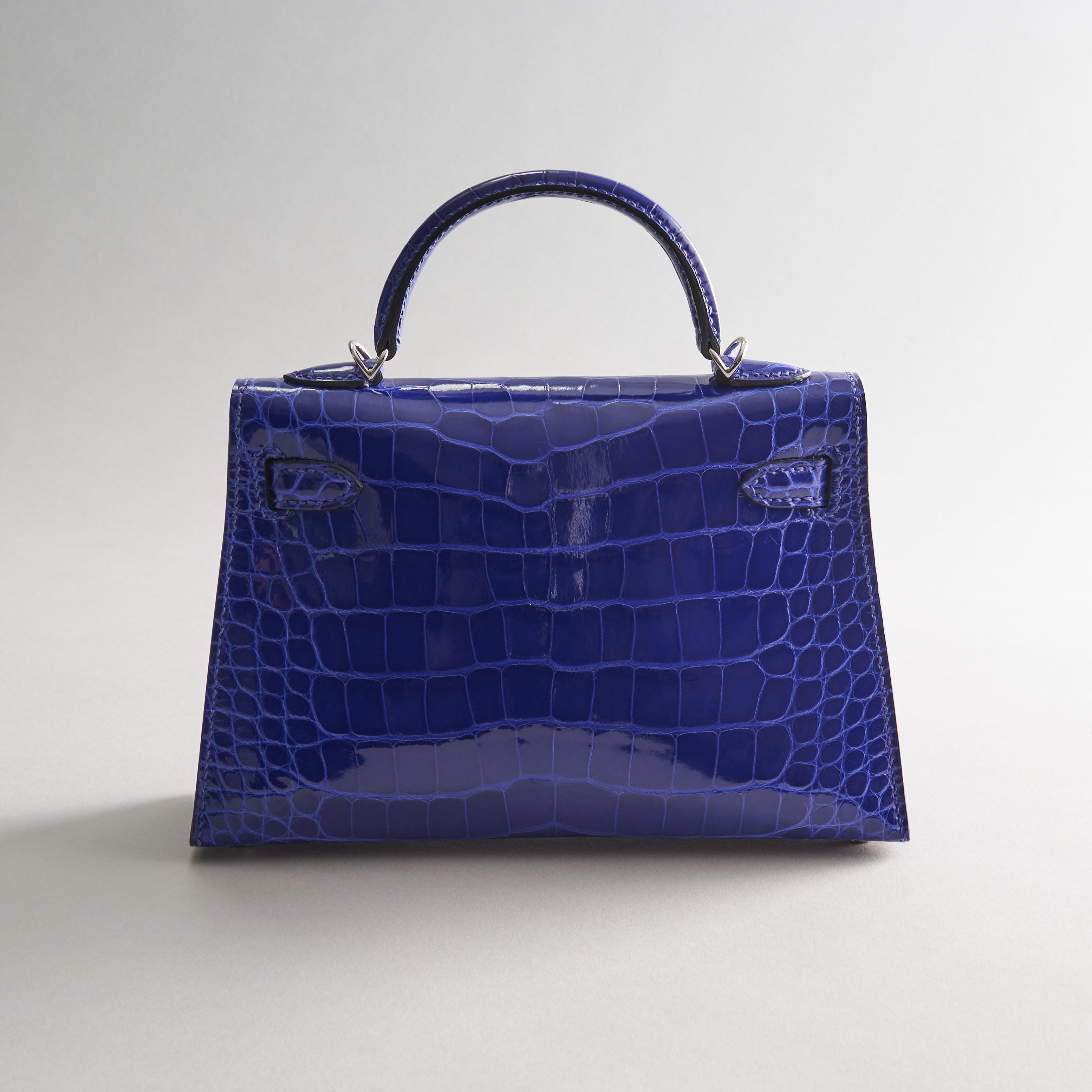 Hermès Kelly Mini Alligator Blue Electric Palladium Hardware