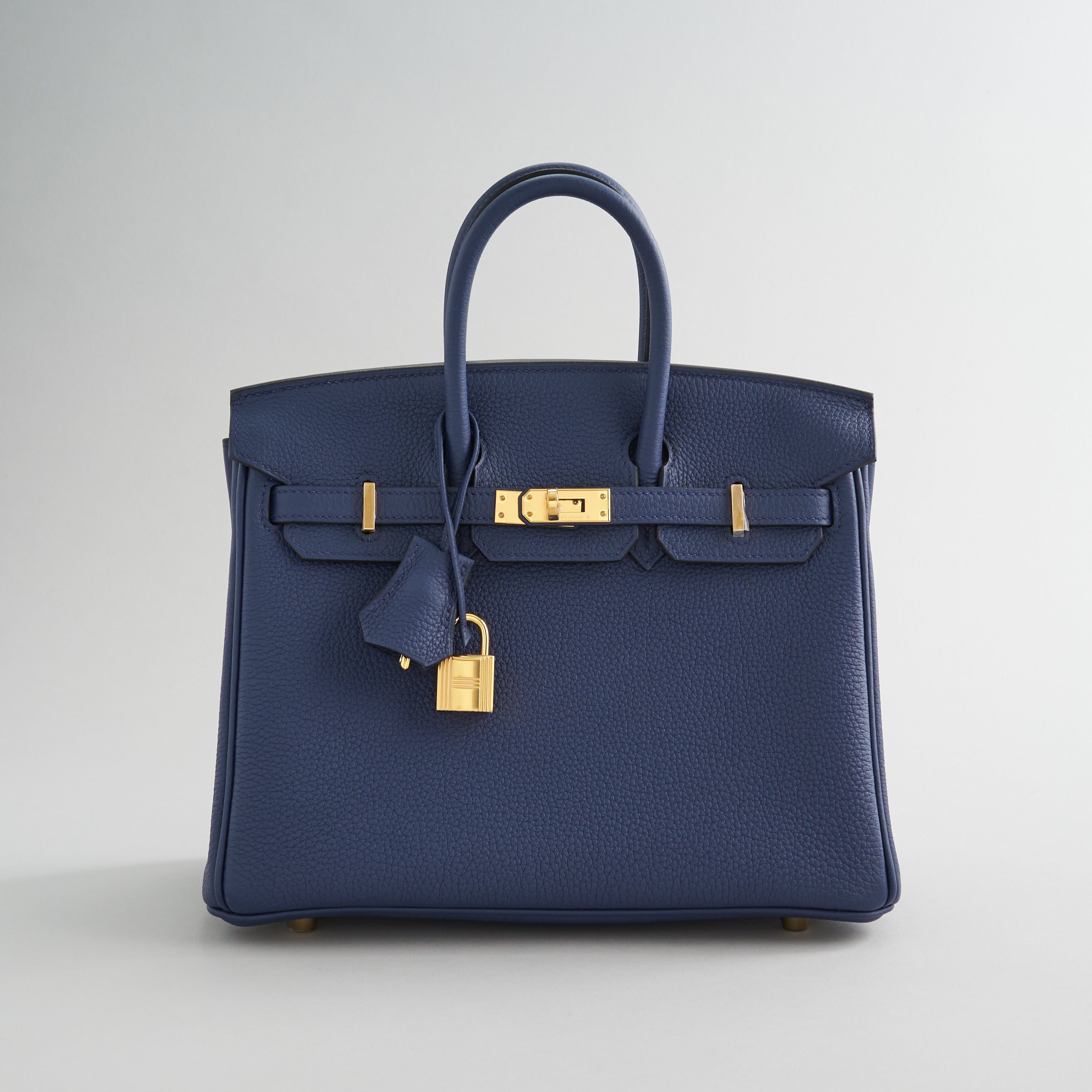 Hermès Birkin 25 Togo Blue Navy Gold Hardware