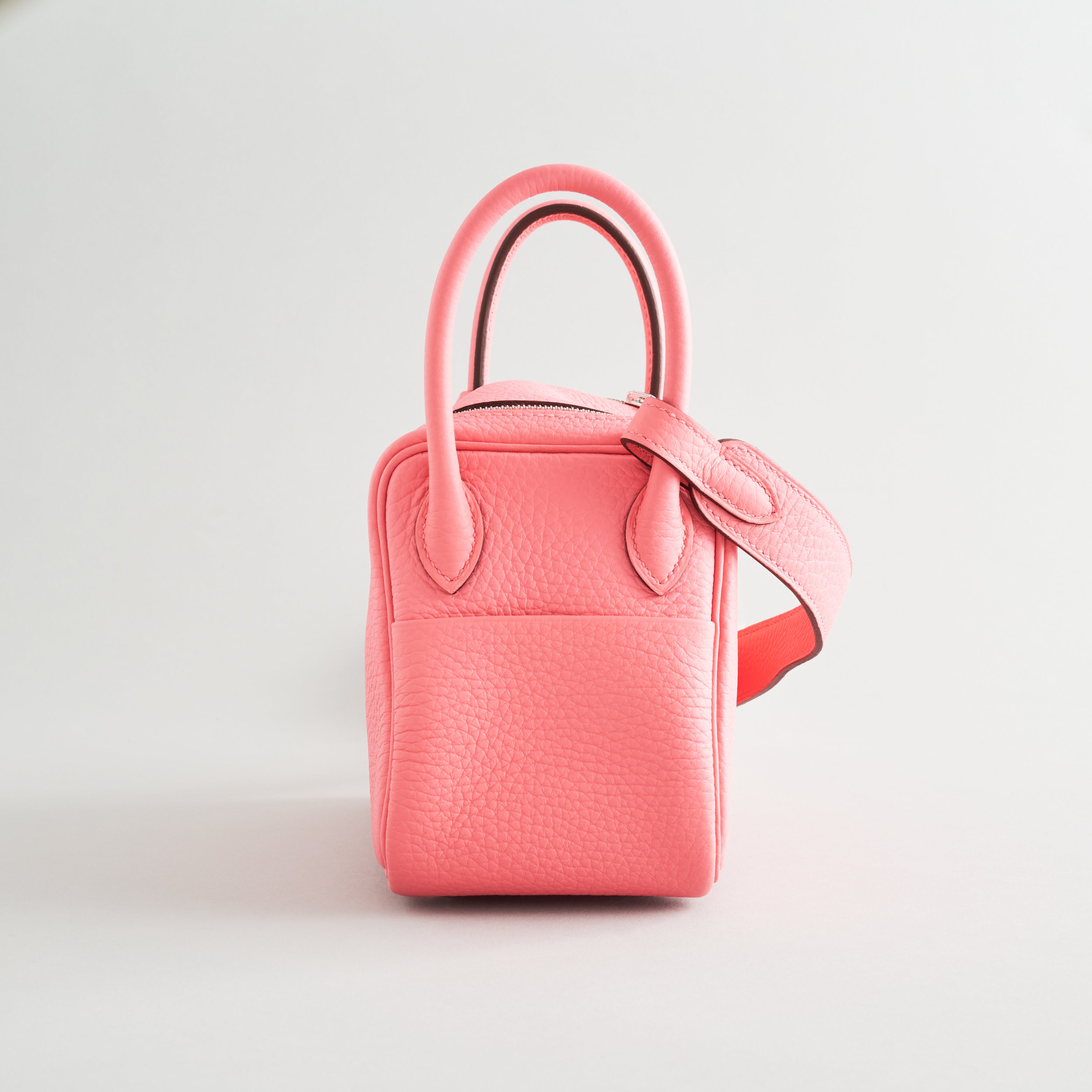 Hermès Lindy 20 Rose Azalee Palladium Hardware