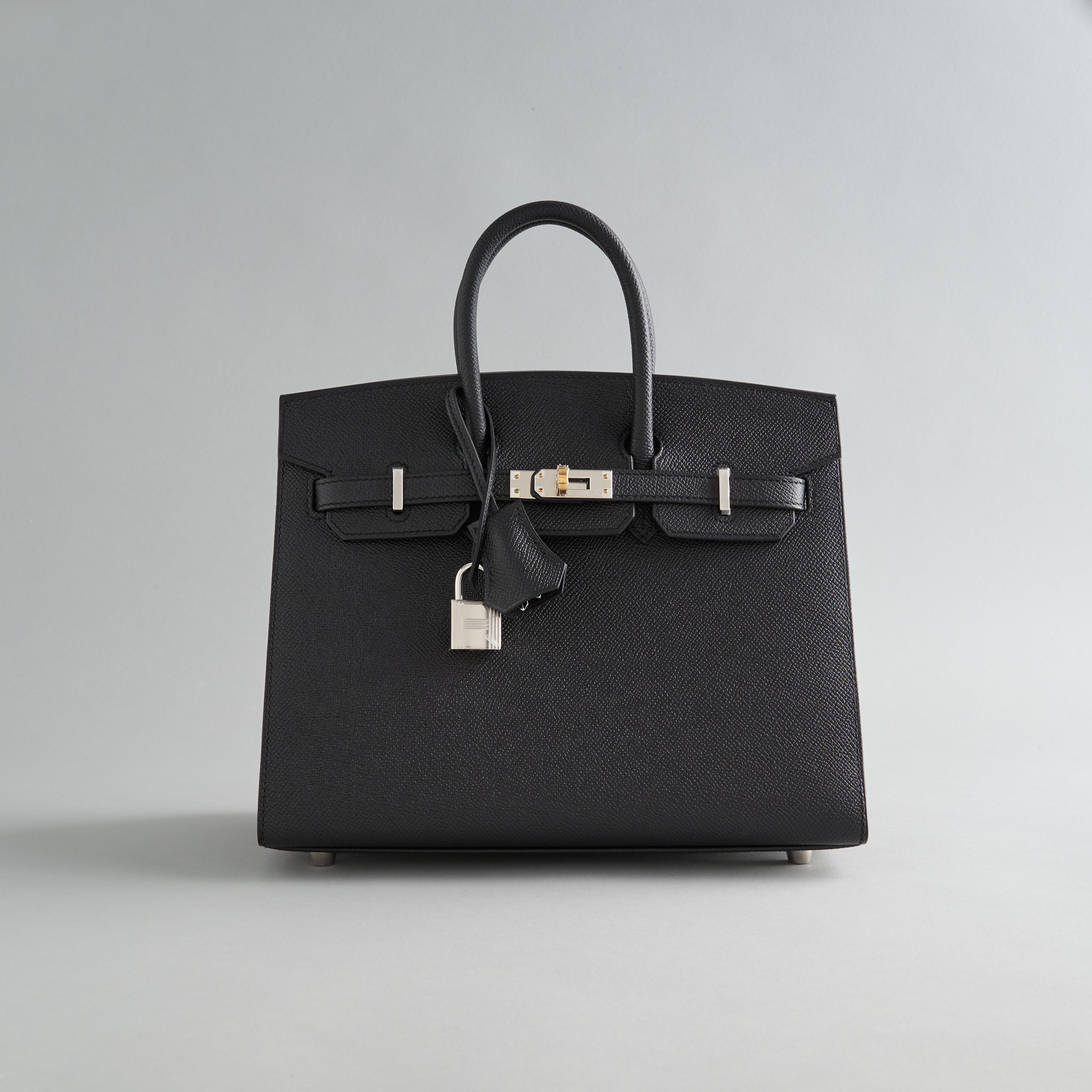 Hermès Birkin 25 Epsom Black Electrum Sellier