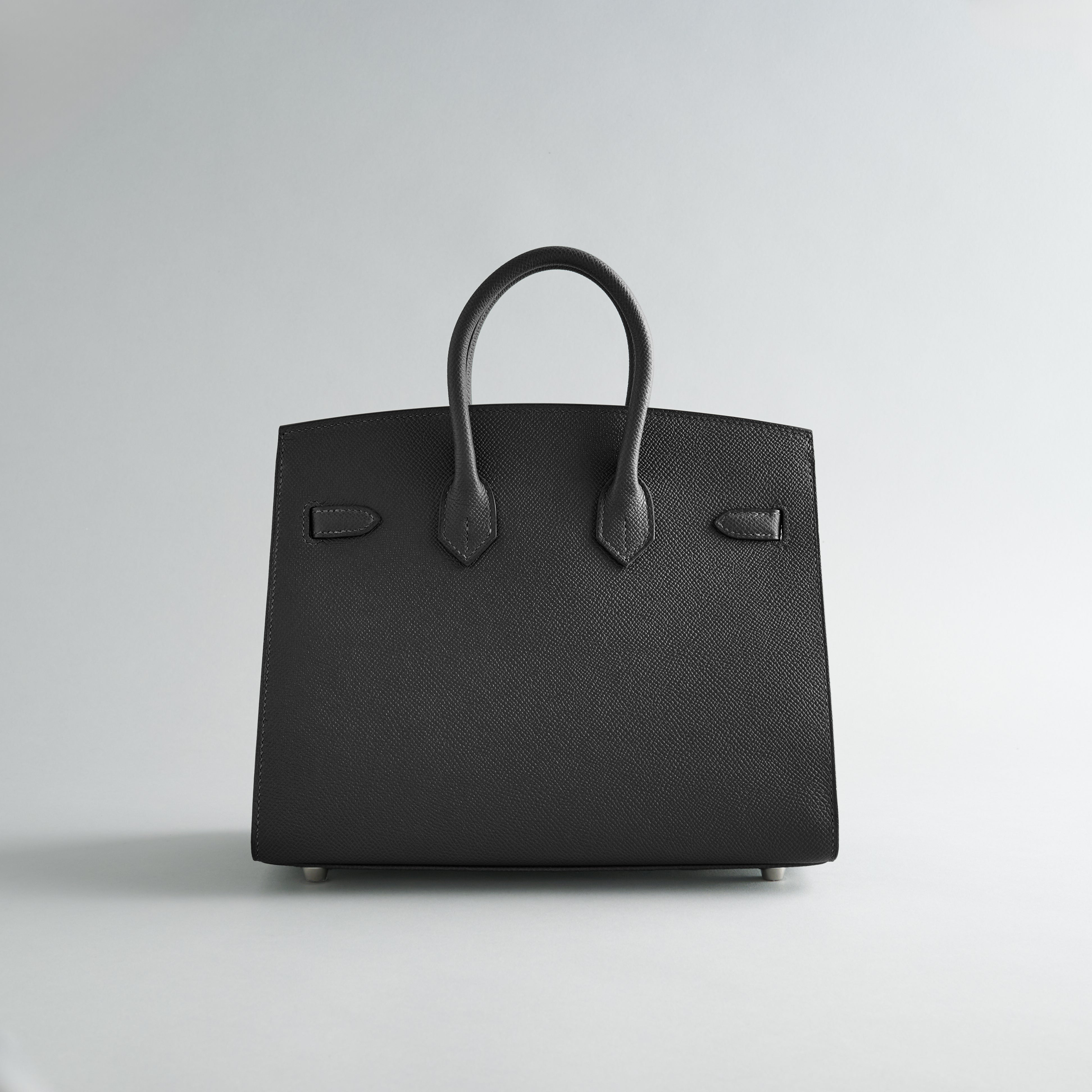 Hermès Birkin 25 Epsom Black Electrum Sellier