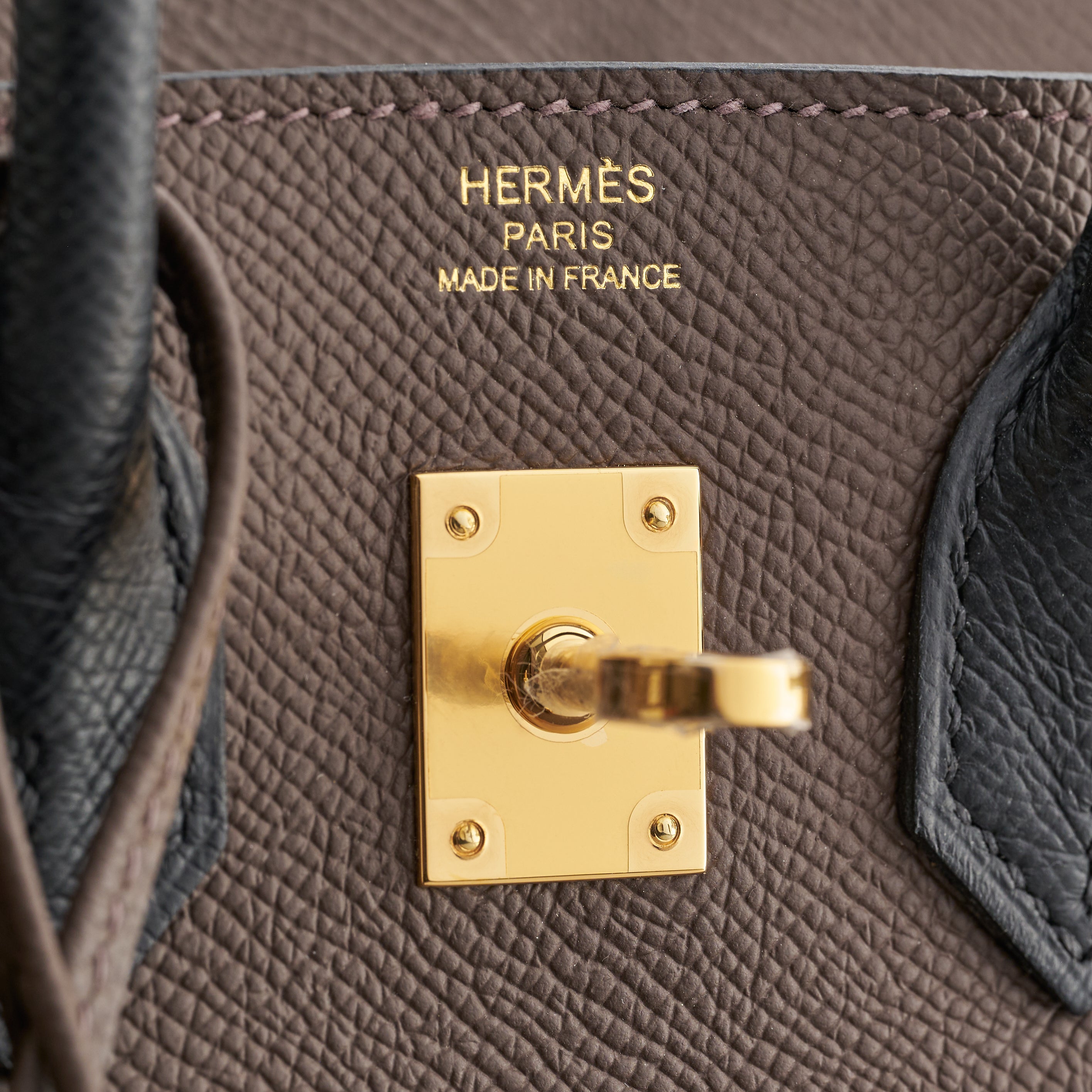 Hermès Birkin 25 Epsom Ecorce/Etoupe/Black Gold Hardware