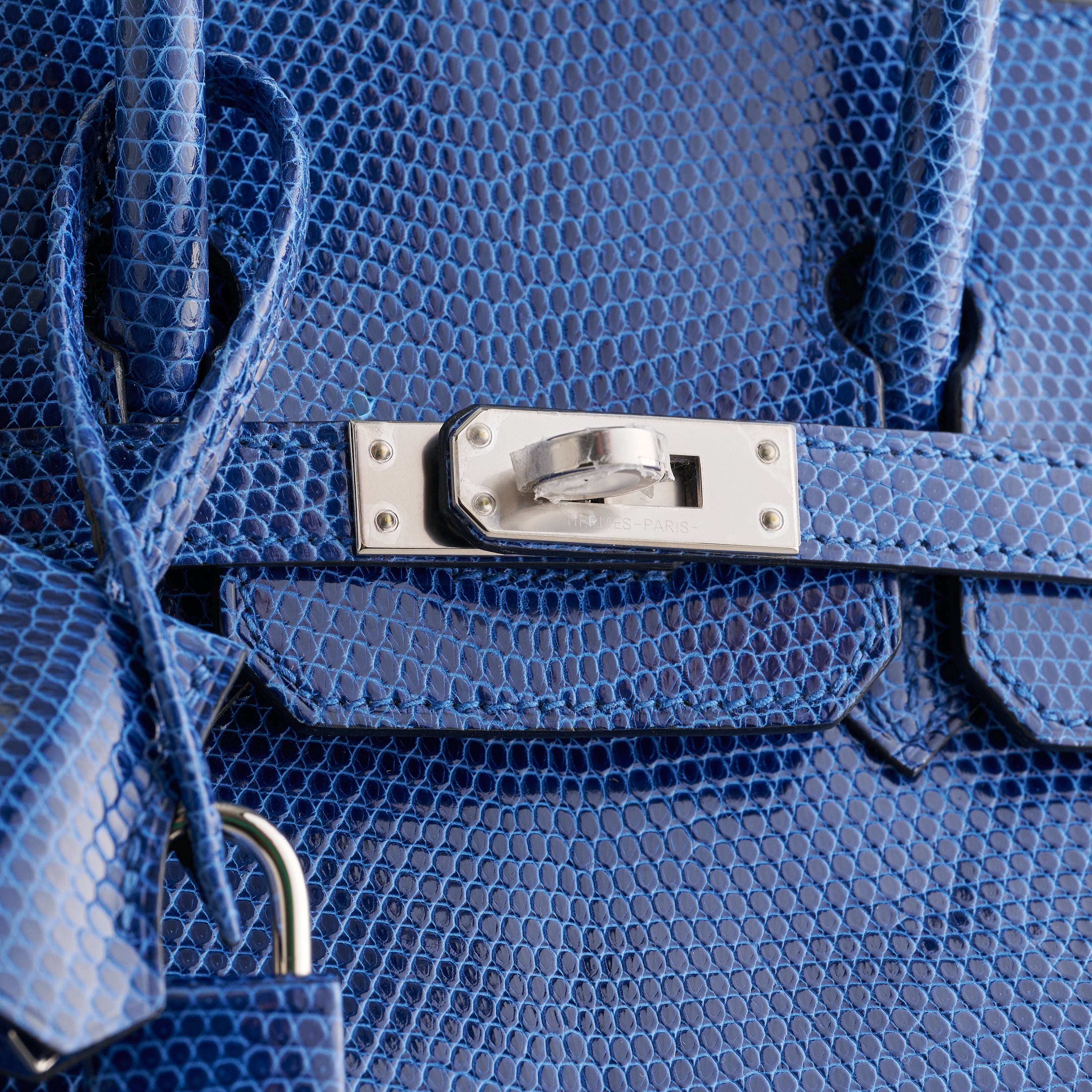 Hermès Birkin 25 Lizard Blue Sapphire Palladium Niloticus