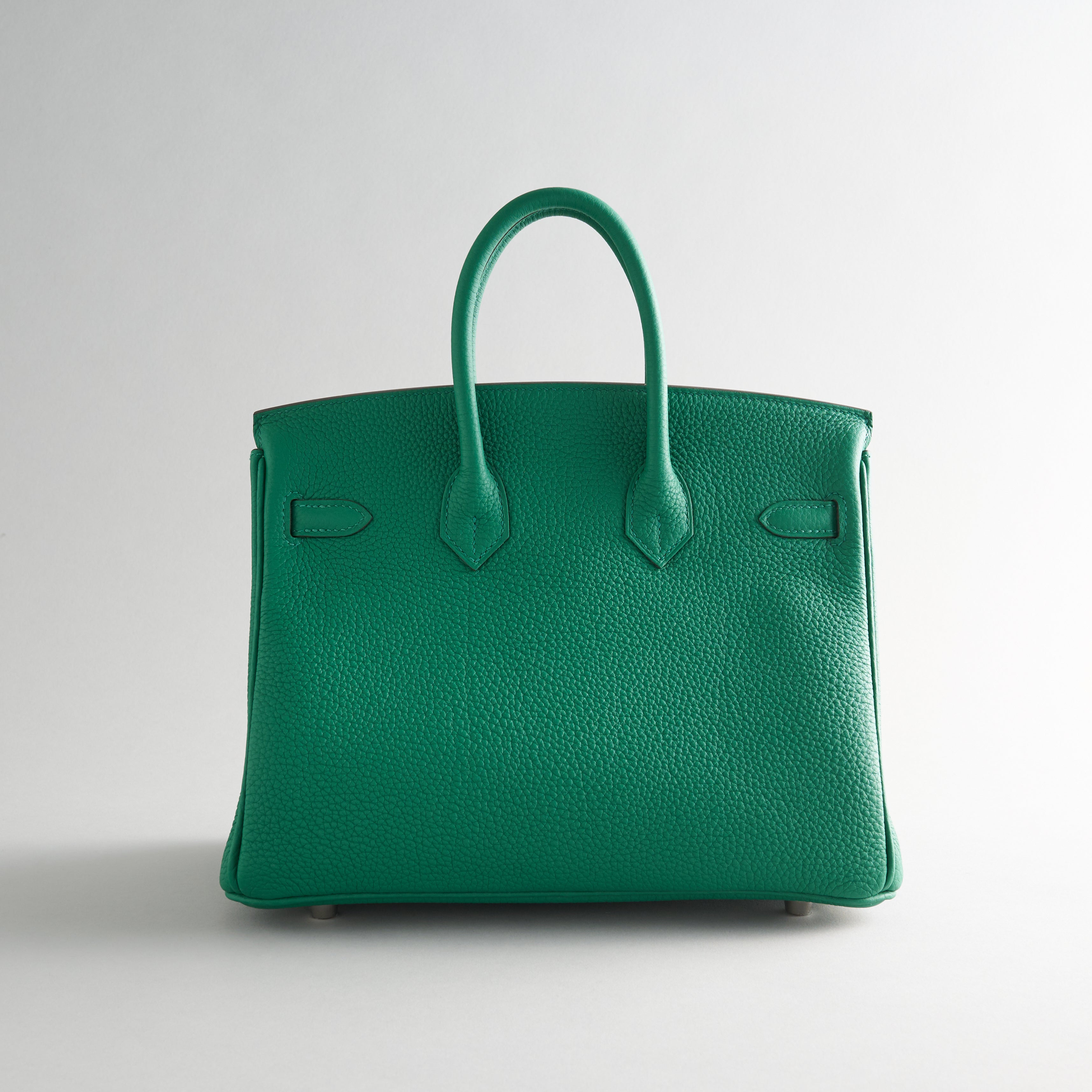 Hermès Birkin 25 Togo Vert Vertigo Palladium Hardware