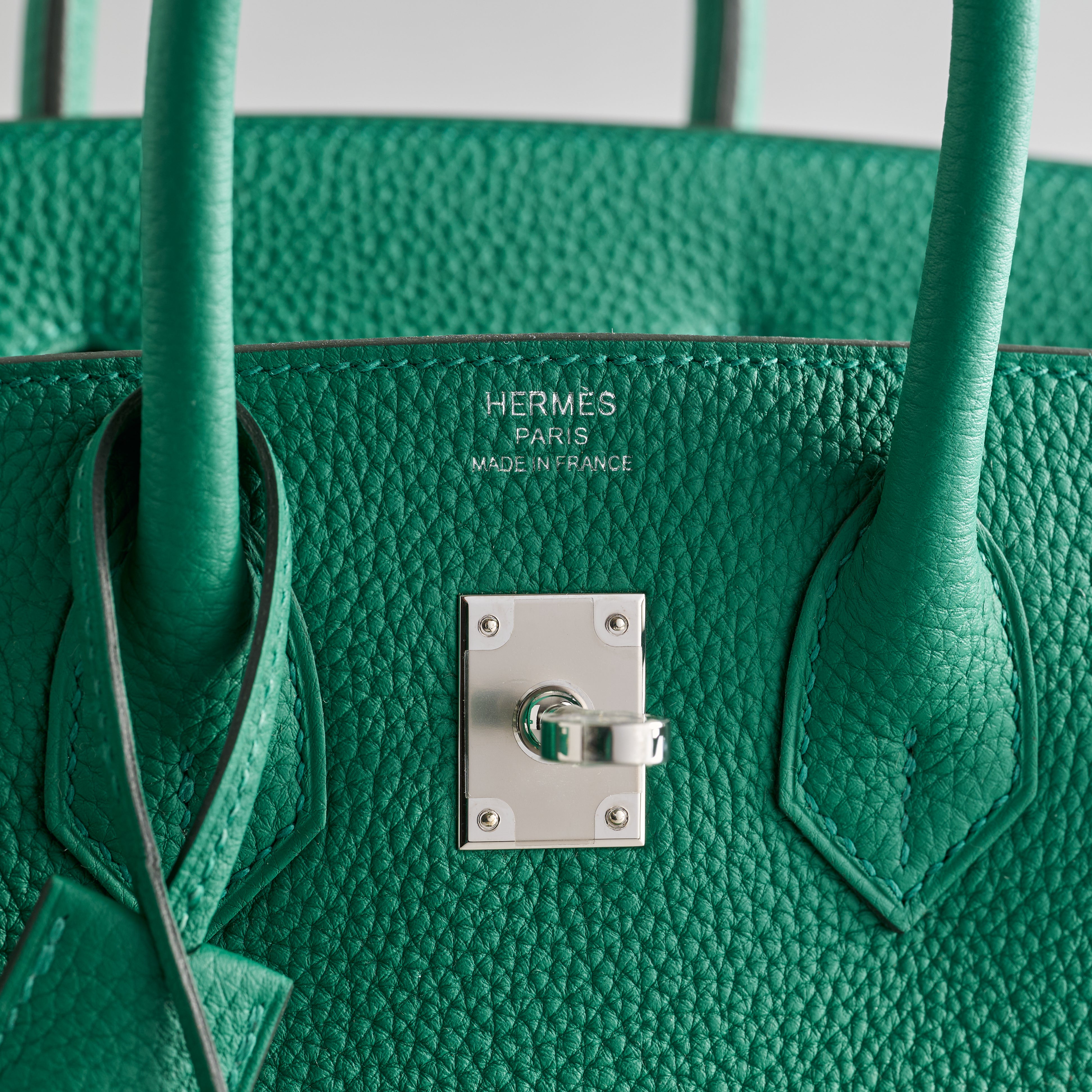 Hermès Birkin 25 Togo Vert Vertigo Palladium Hardware