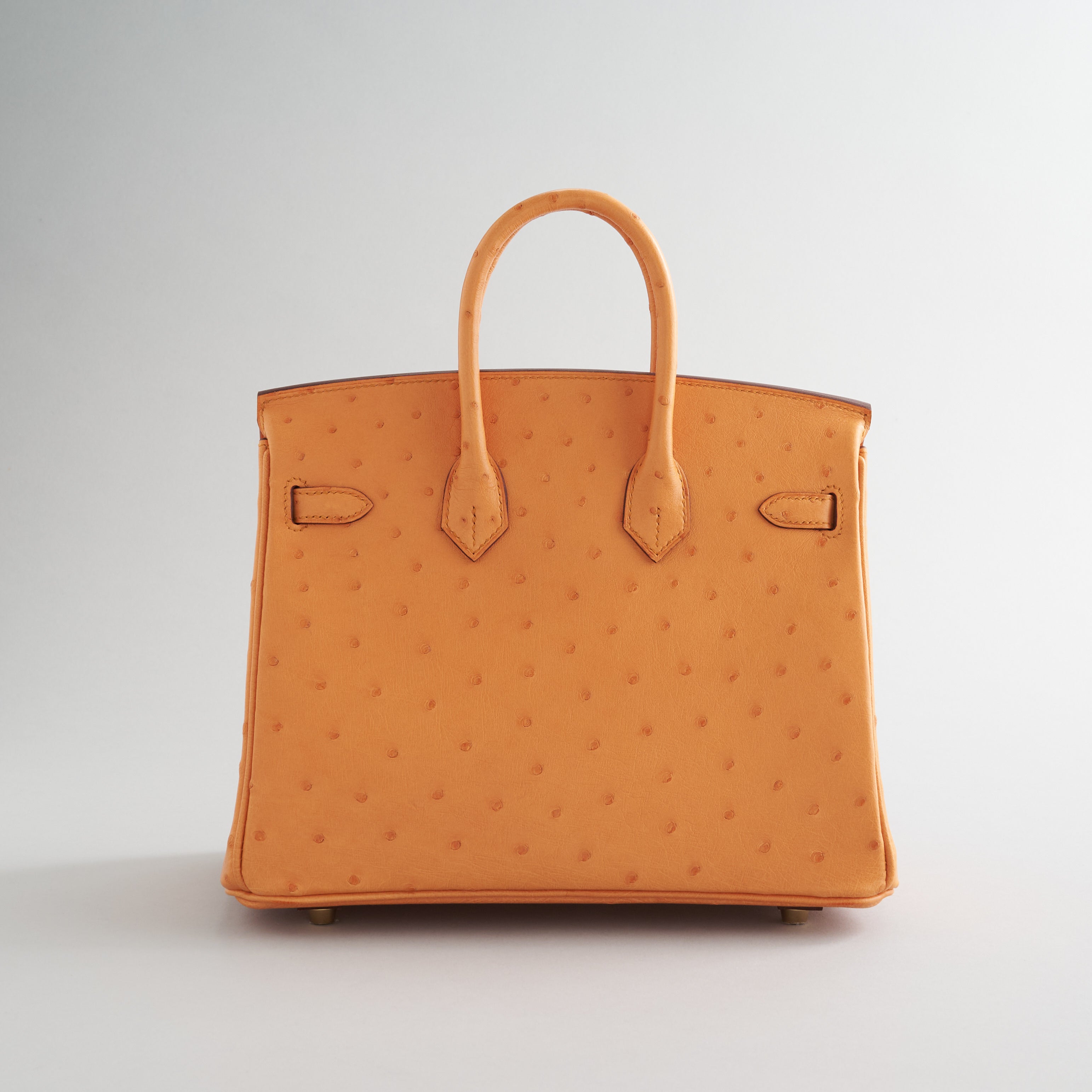 Hermès Birkin 25 Ostrich Apricot Gold Hardware