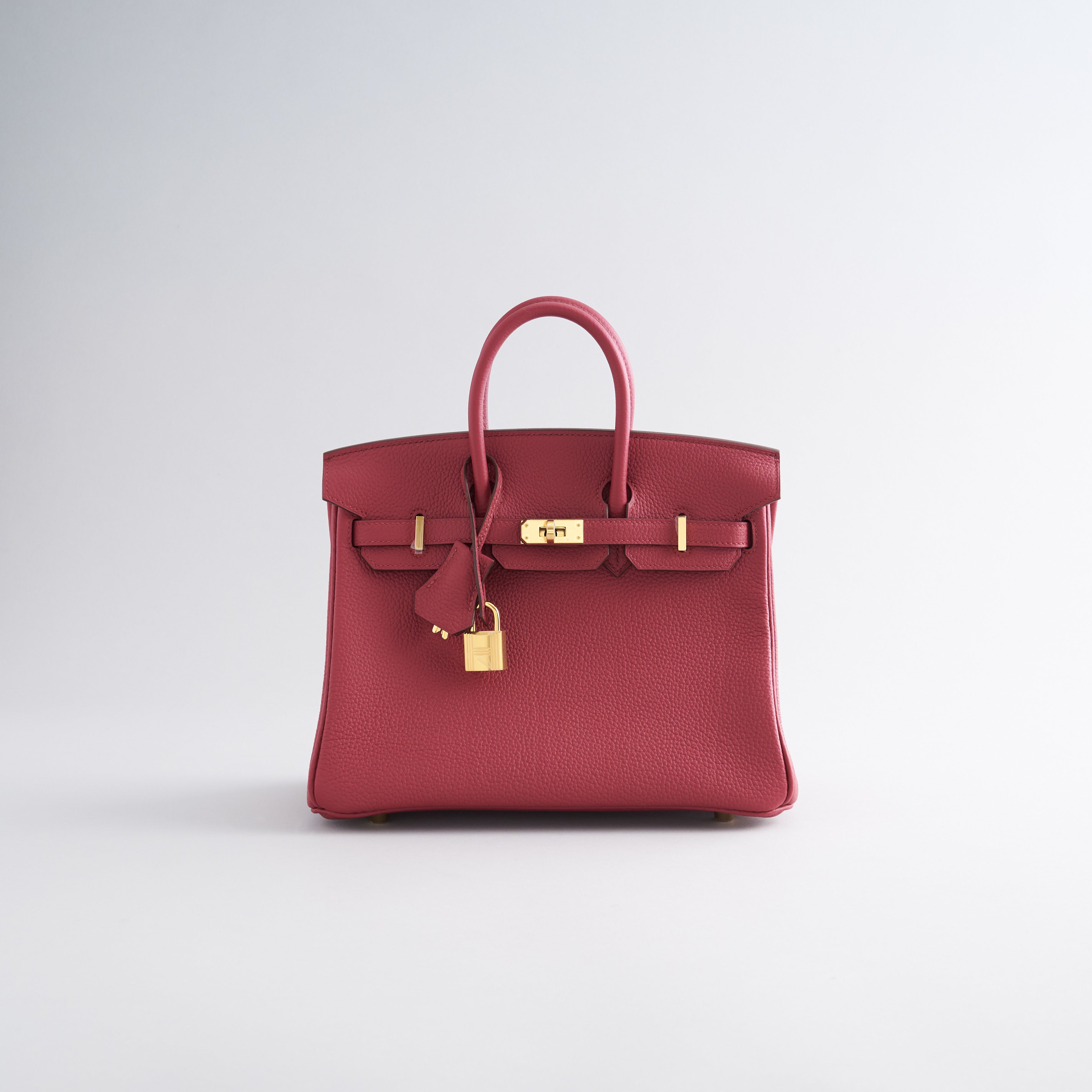 Hermès Birkin 25 Togo Rubis Gold Hardware