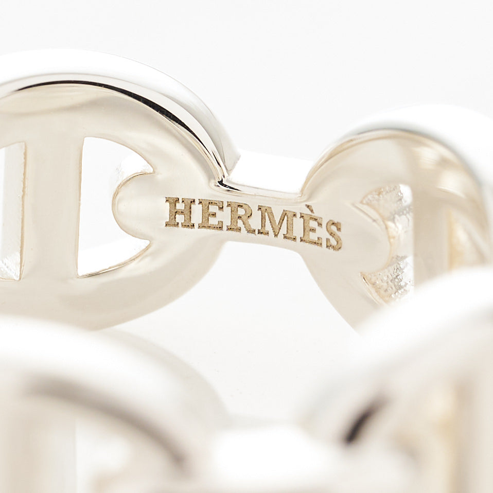 Hermès Chaine D'Ancre Enchainee Ring Palladium Hardware Small Edition