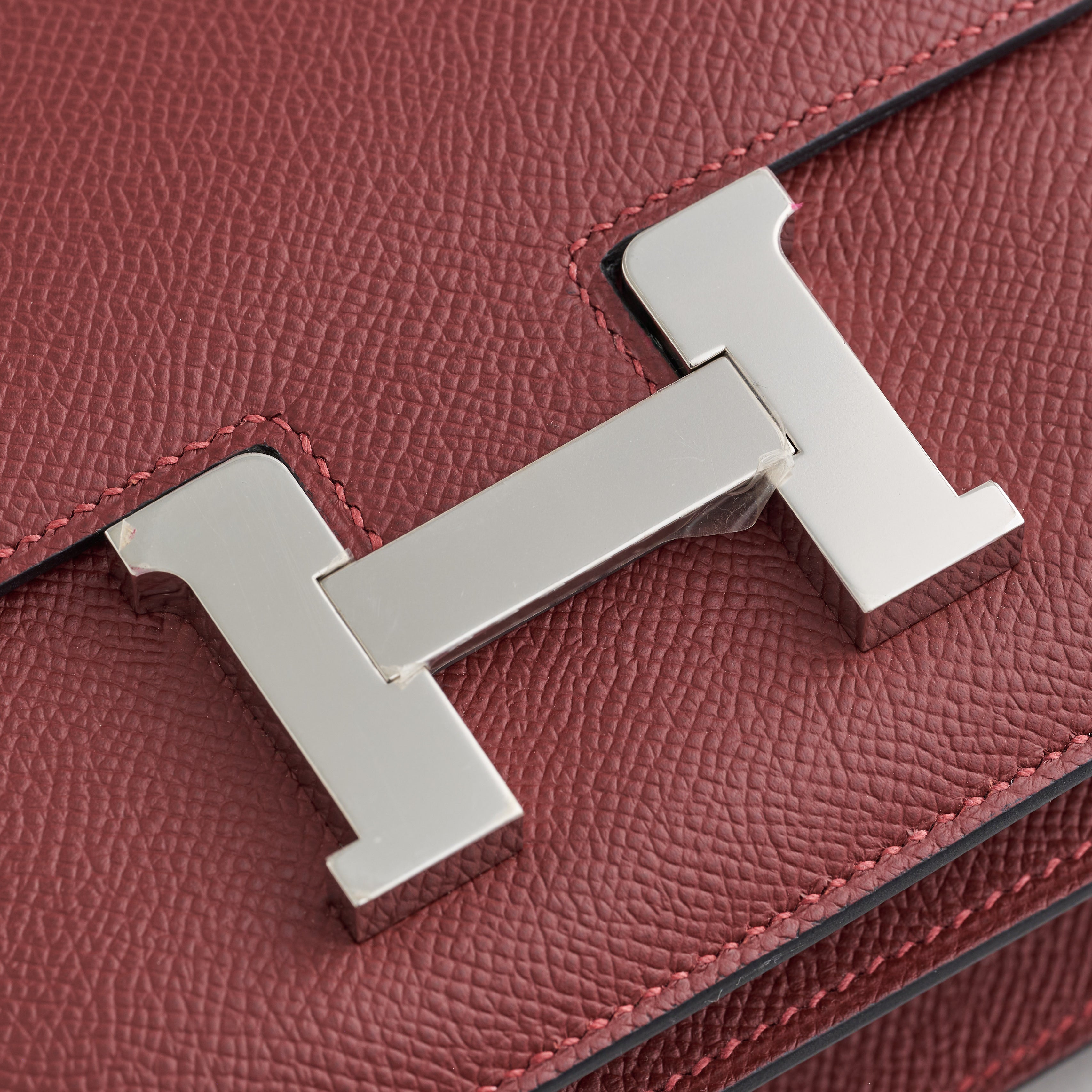 Hermès Constance 18 Epsom Rouge H Palladium Hardware