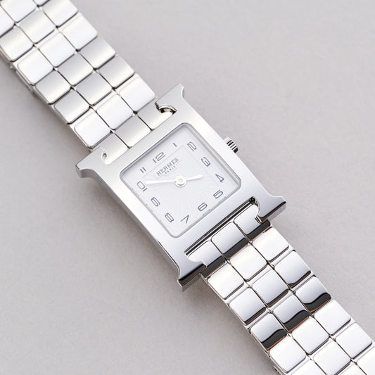 Hermès Heure H Watch 25mm White Dial PHW