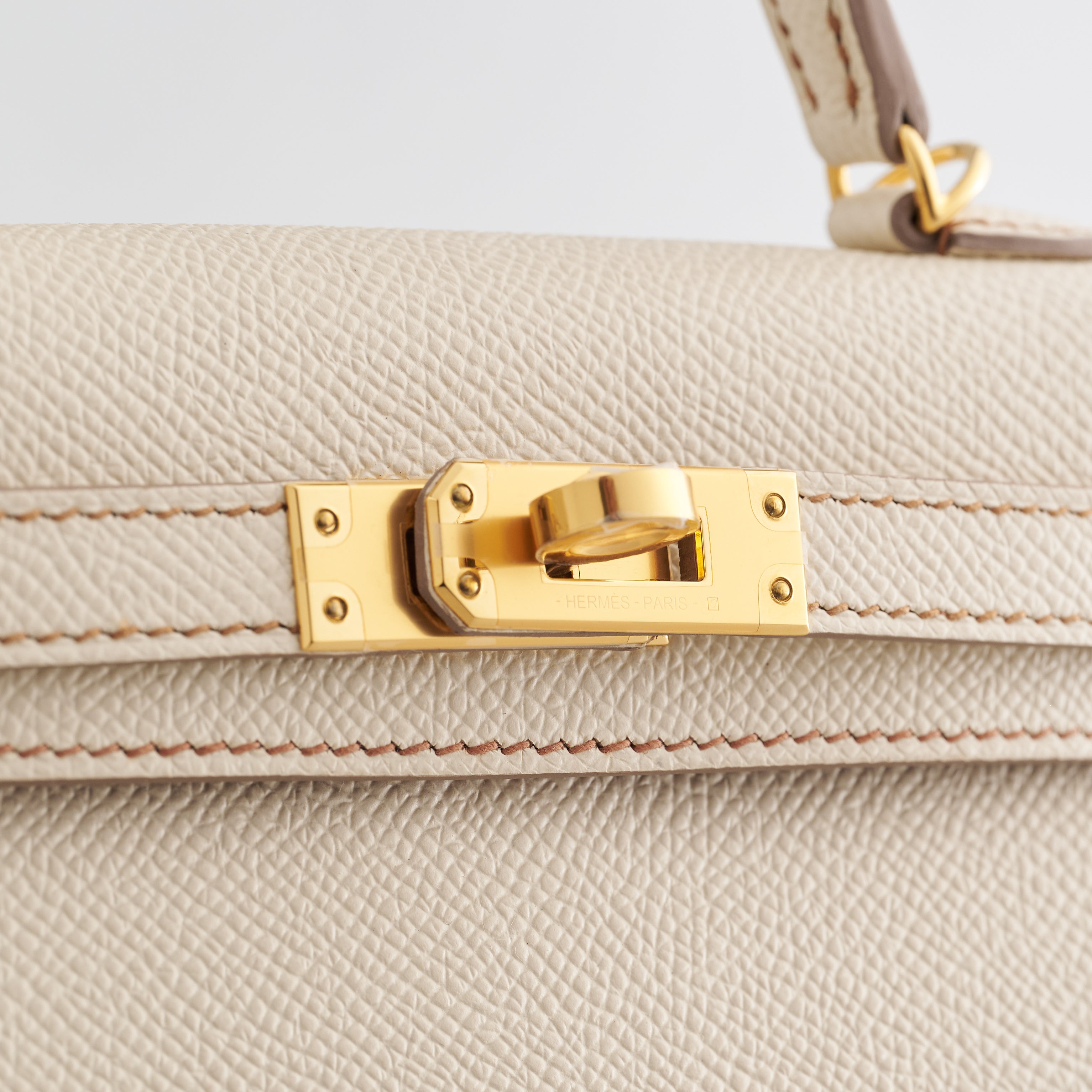 Hermès Kelly Mini Epsom Craie Gold Hardware HSS