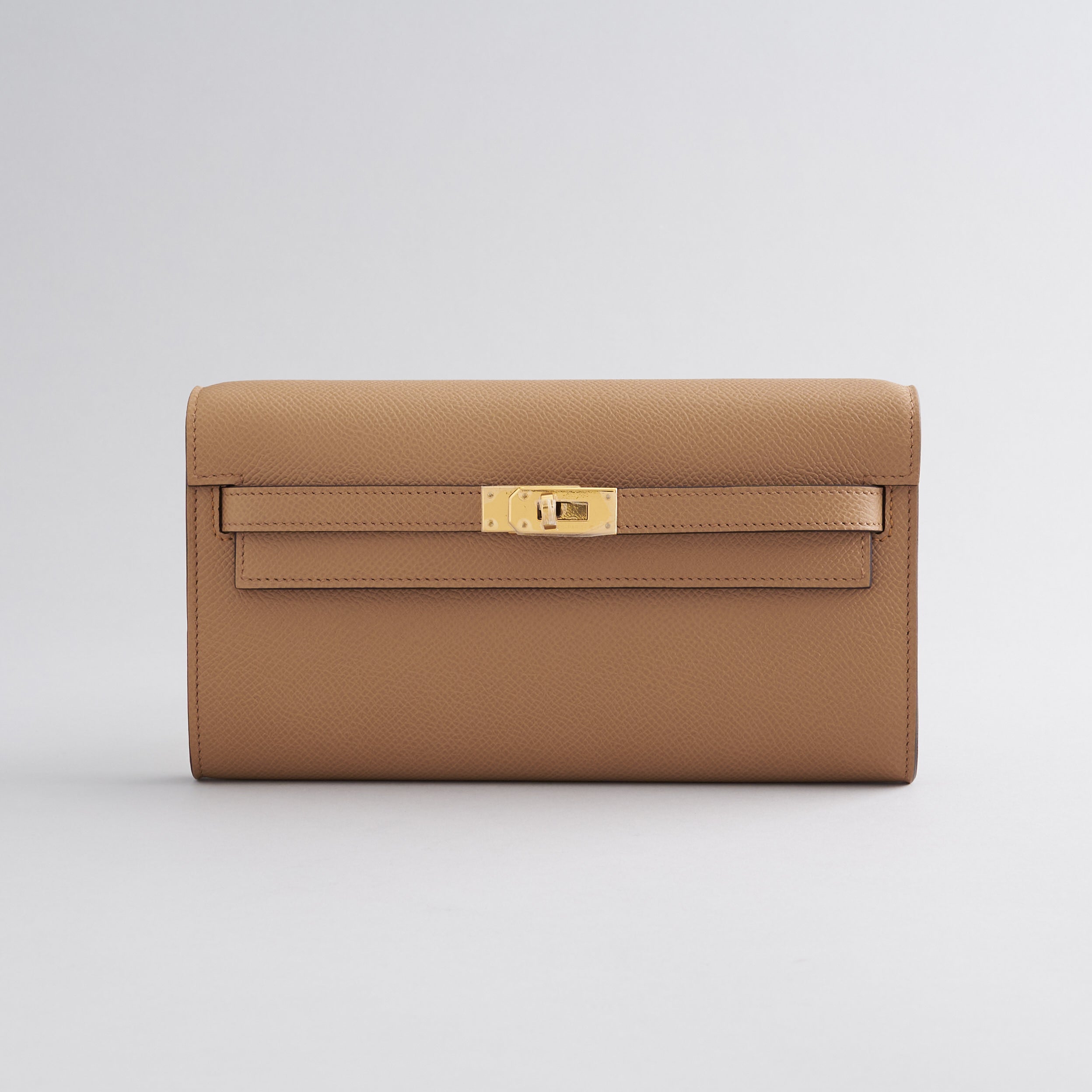 Hermès Kelly To Go Epsom Biscuit/Mauve Sylvester Gold Hardware