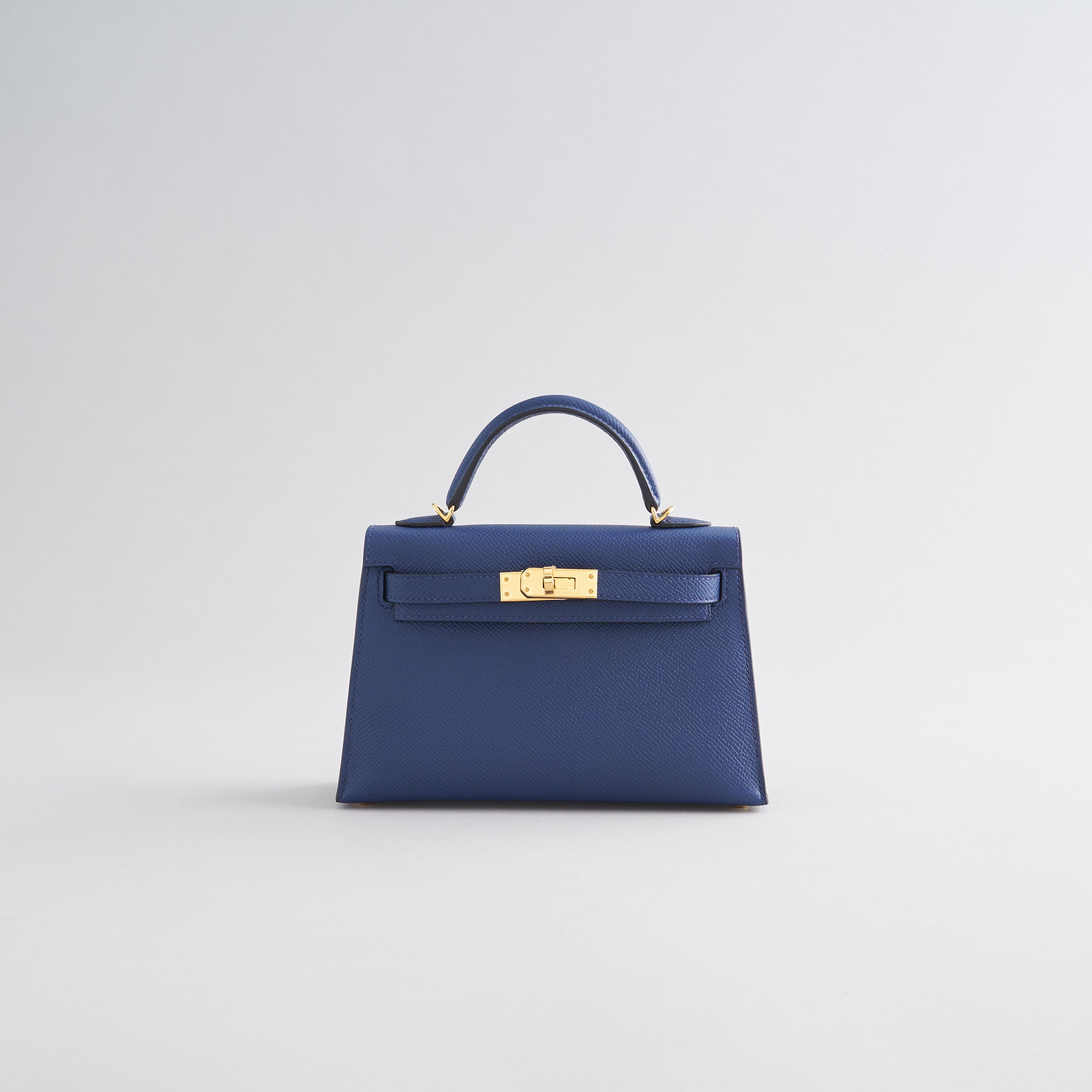 Hermès Kelly Mini Epsom Blue Navy Gold Hardware