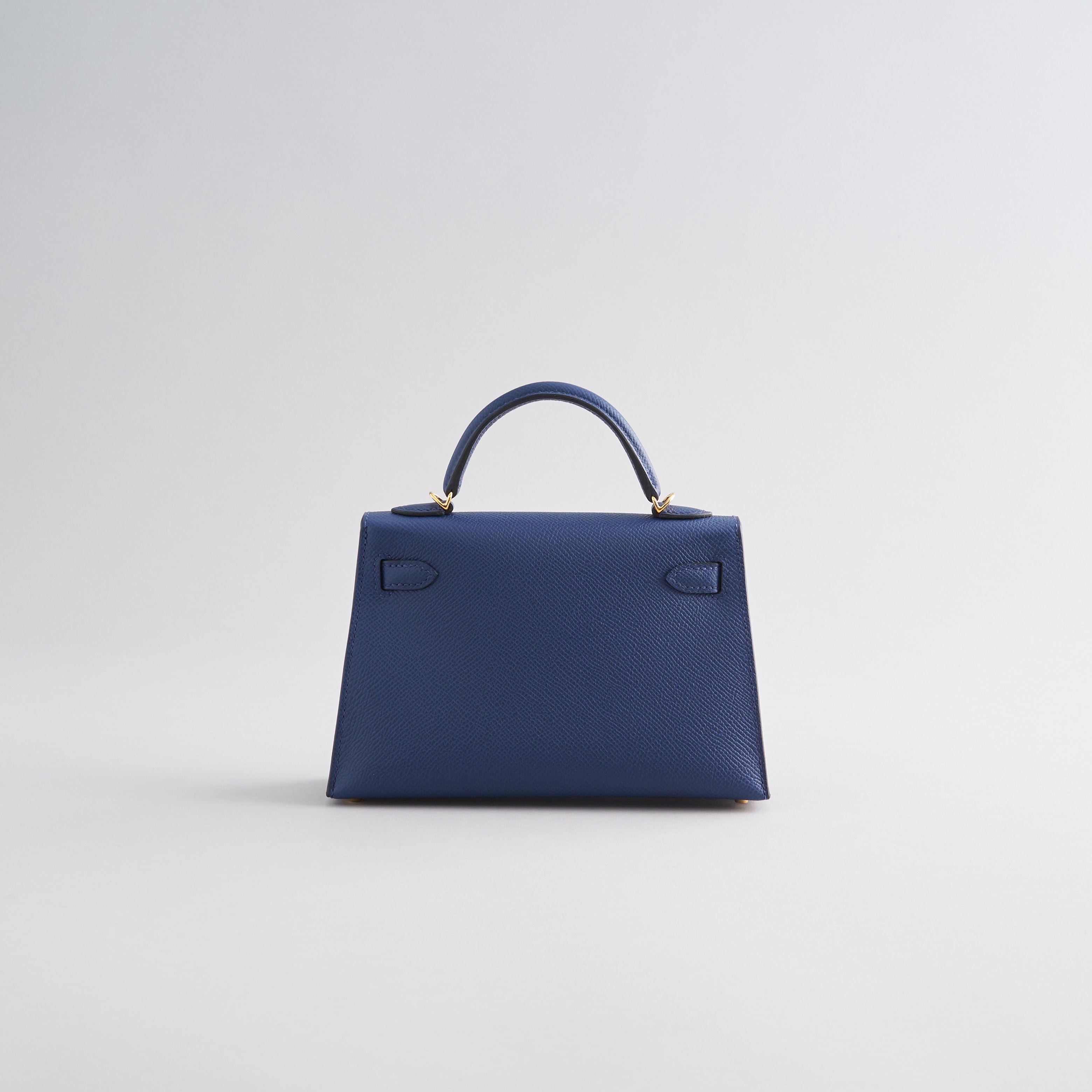 Hermès Kelly Mini Epsom Blue Navy Gold Hardware