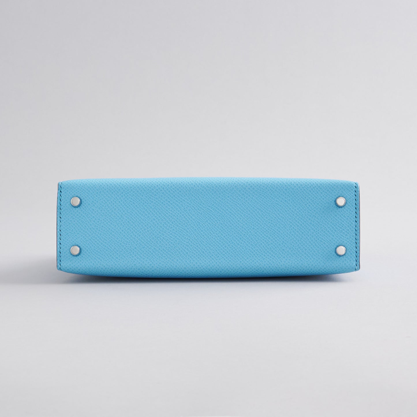 Hermès Kelly Mini Epsom Blue Celeste Sellier Palladium Hardware