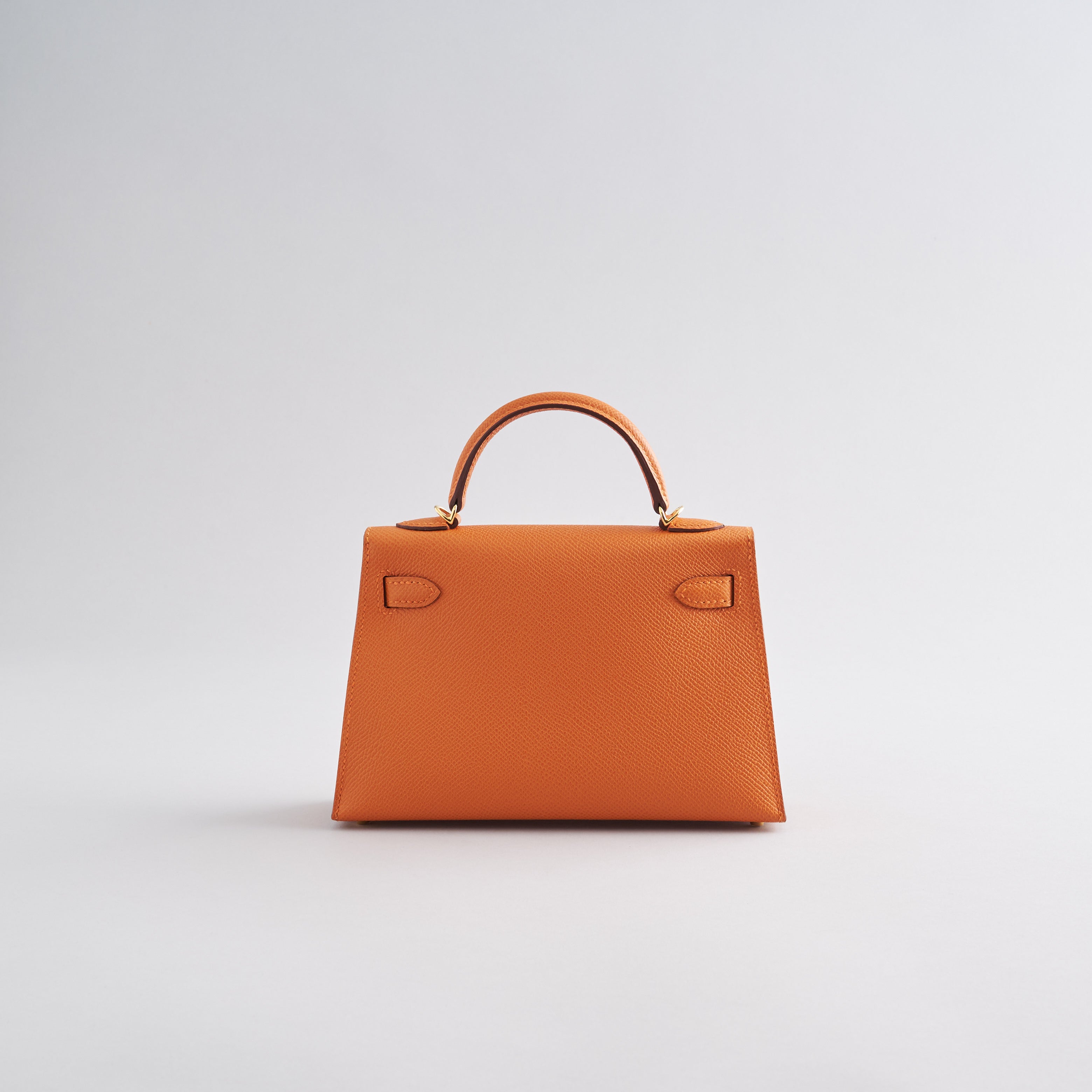 Hermès Kelly Mini Epsom Orange Gold Hardware