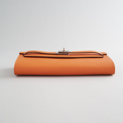 Hermès Kelly To Go Epsom Orange Palladium Hardware