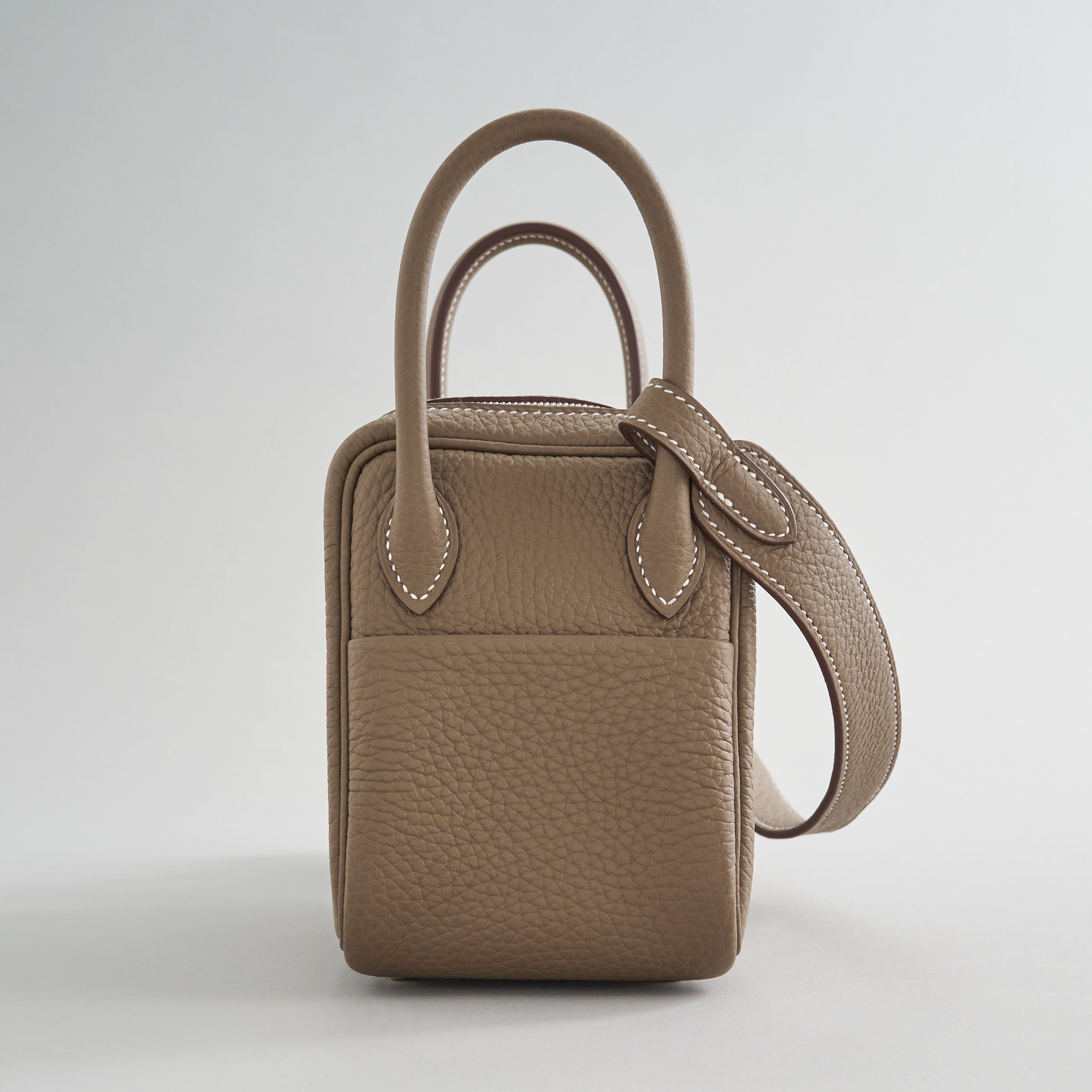 Hermès Lindy 20 Clemence Etoupe Palladium Hardware