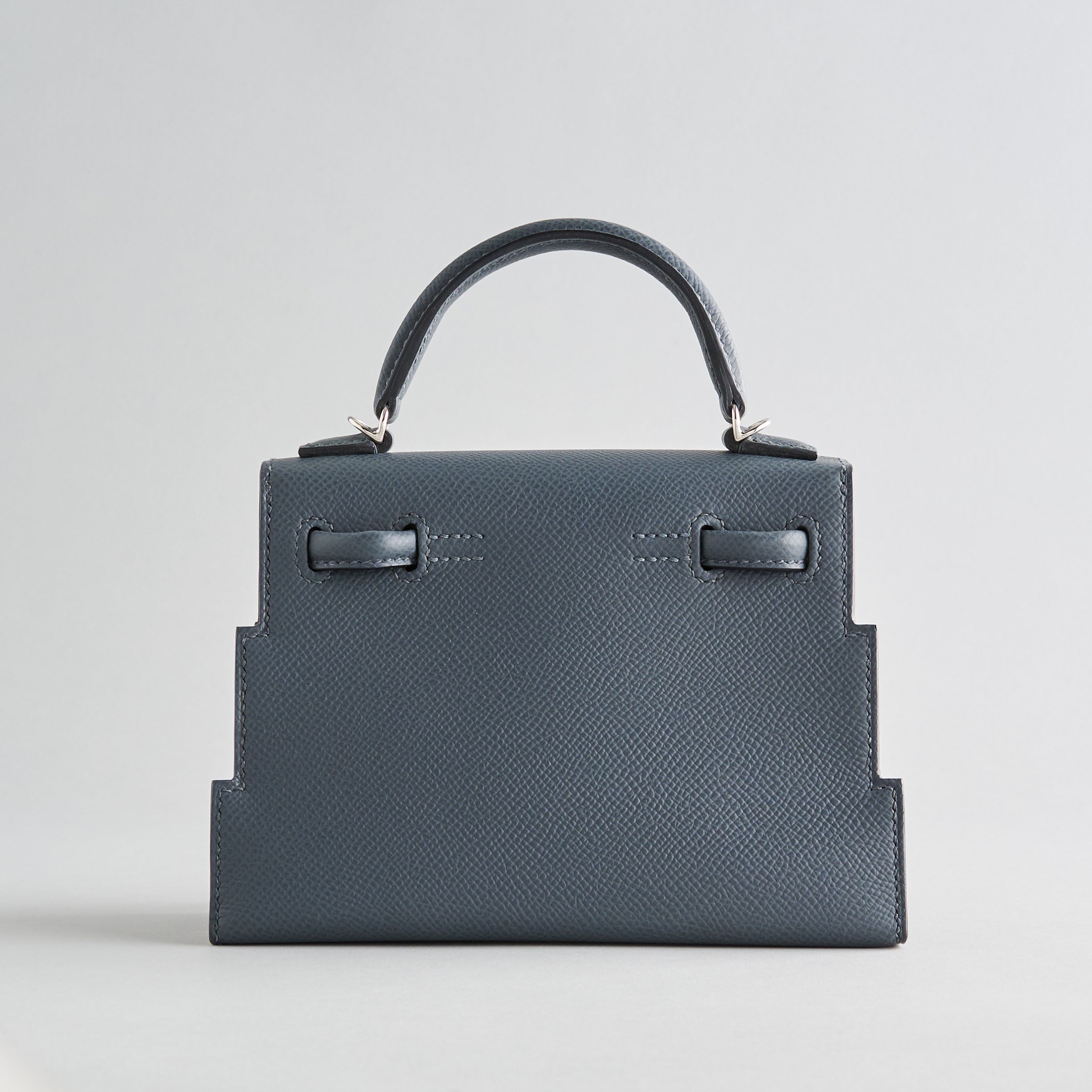 Hermès Kelly Doll Picto Mini Epsom Misty/Black/V Fizz/Alezan Palladium Hardware